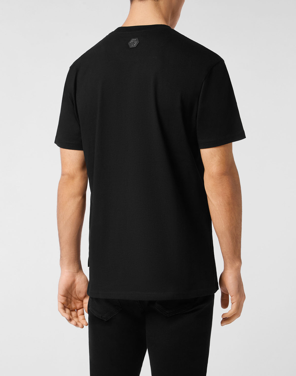 Round Neck T-Shirt Marble Skull