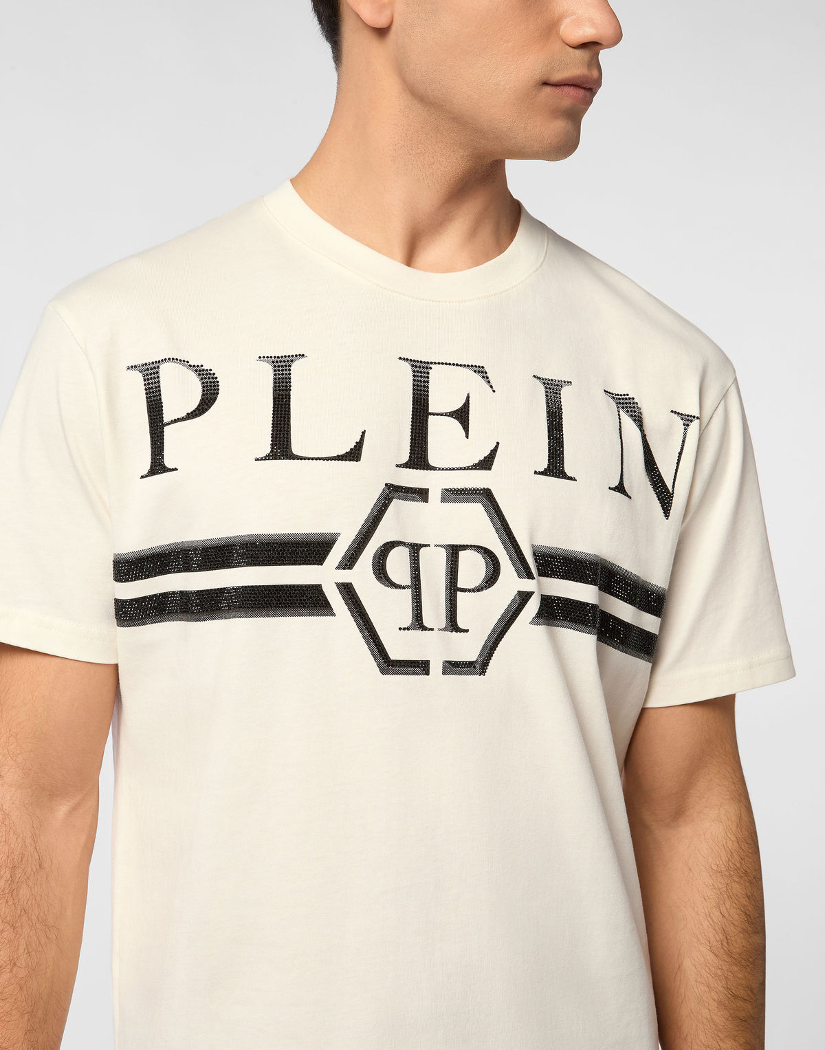 Round Neck T-Shirt Full Of Stones Stripes