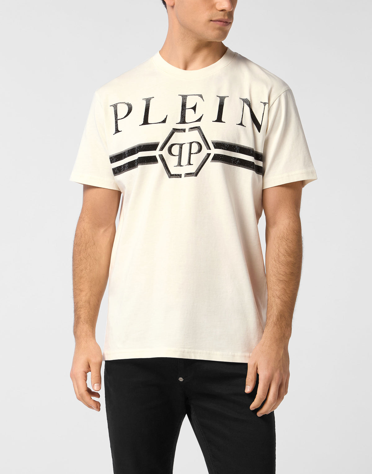 Round Neck T-Shirt Full Of Stones Stripes