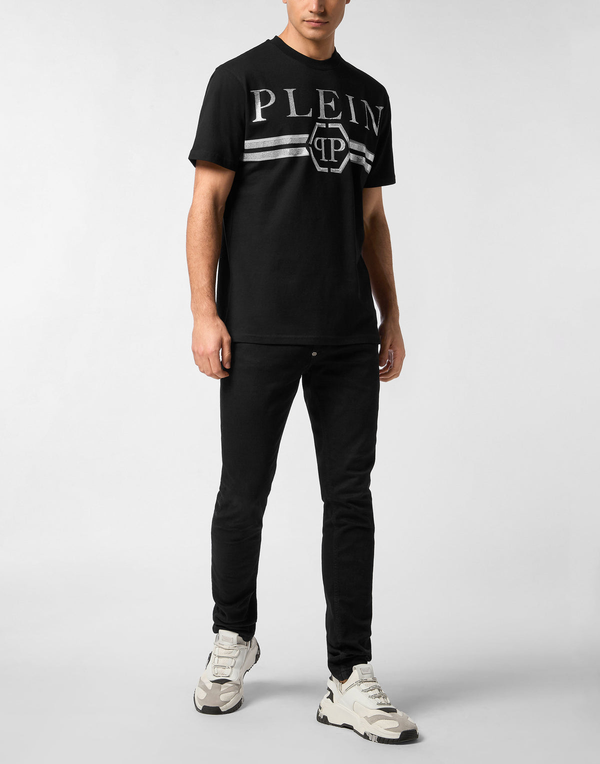 Round Neck T-Shirt Full Of Stones Stripes