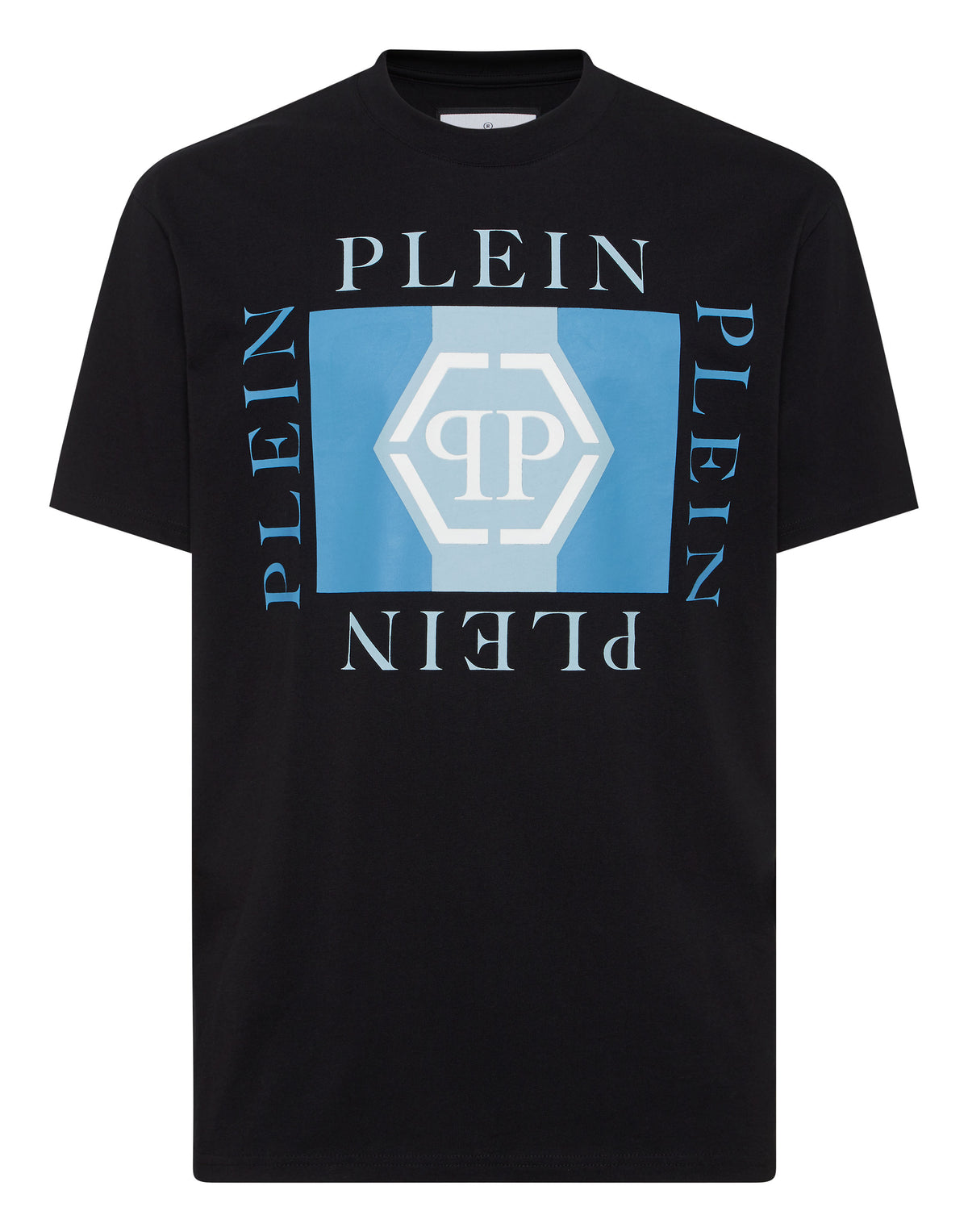 Printed Round Neck T-Shirt Hexagon