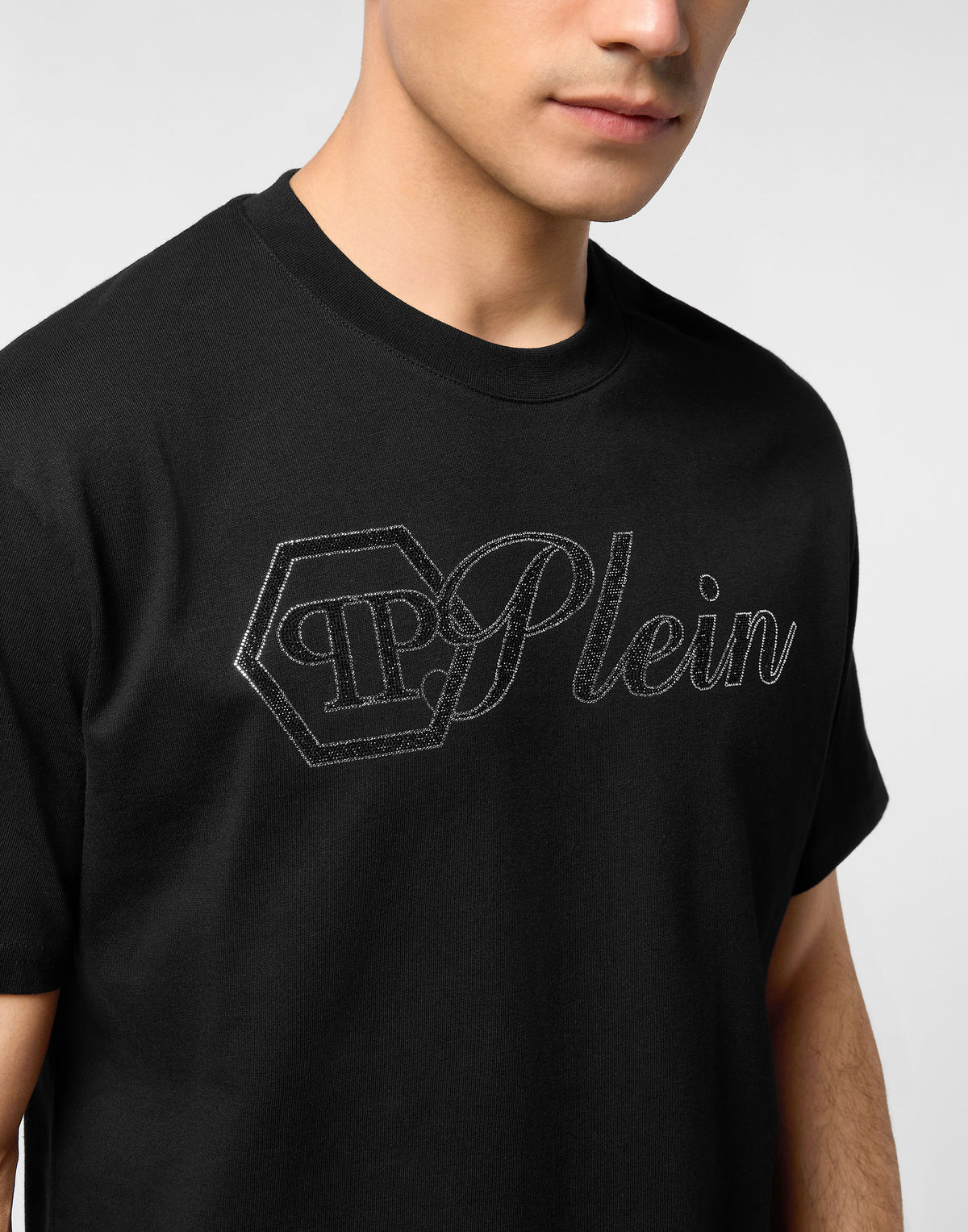 Round Neck T-Shirt Full Of Stones Plein