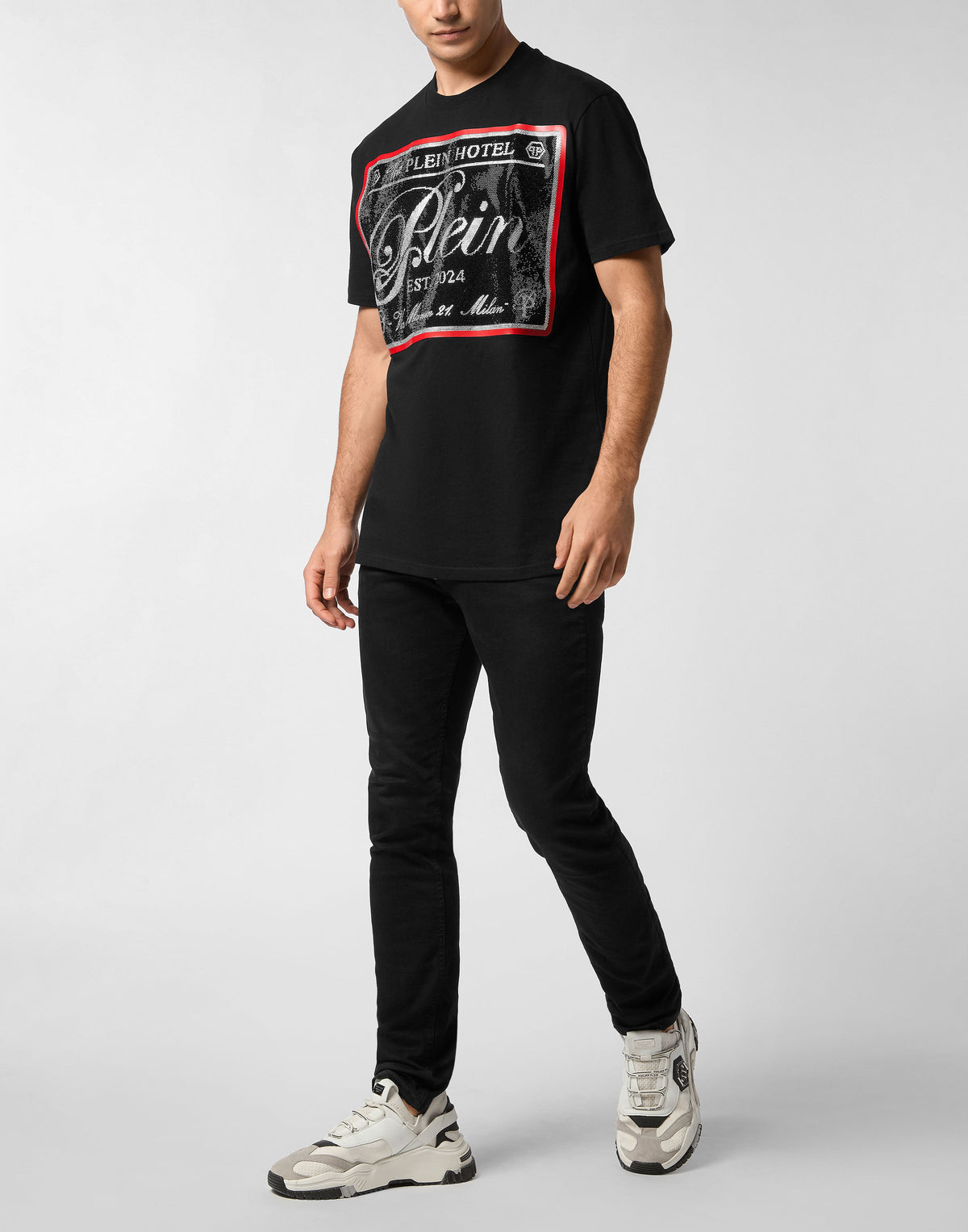 Round Neck T-Shirt Patch Stones