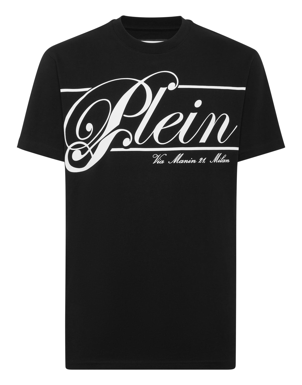 Printed Round Neck T-Shirt Italic