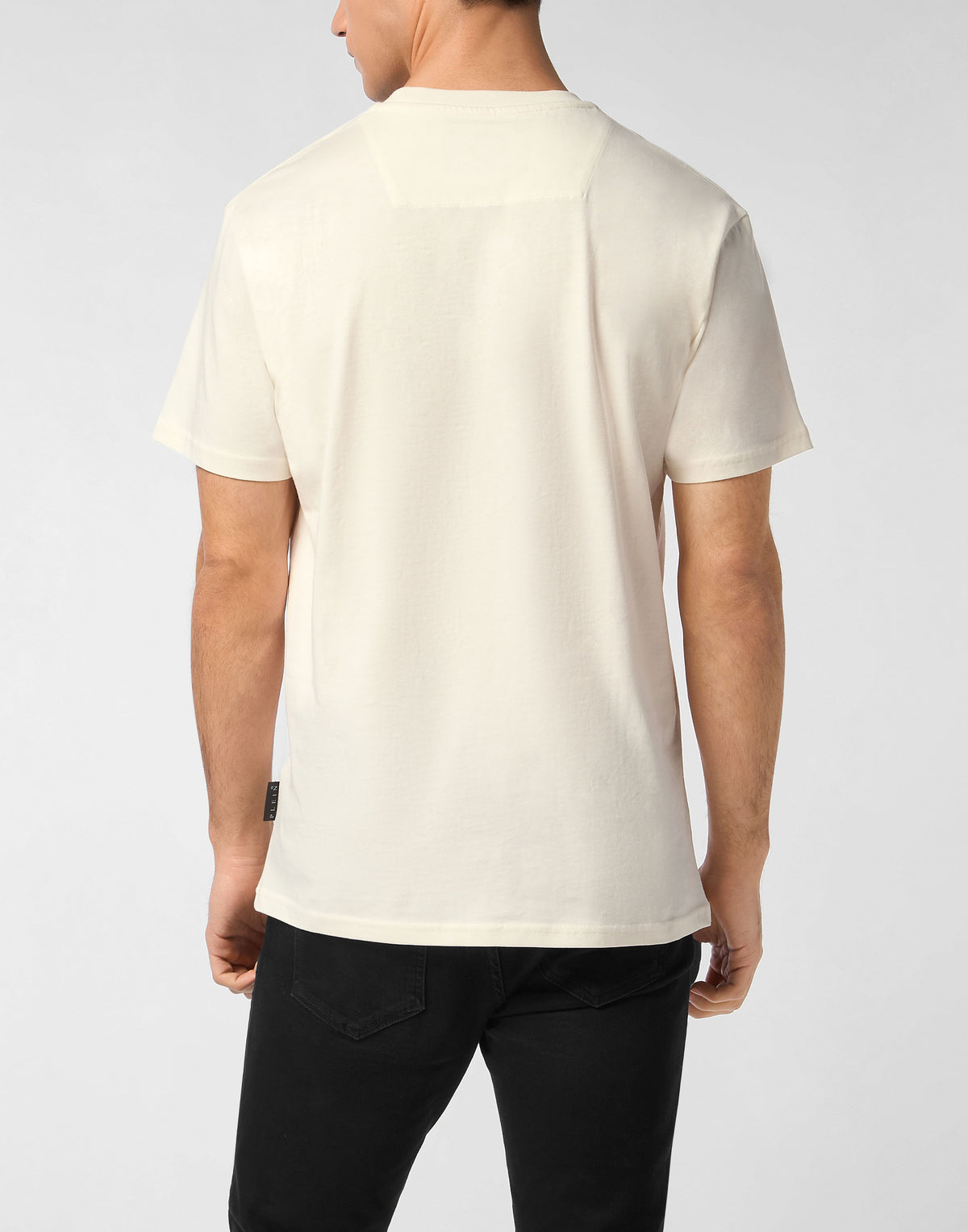 Round Neck T-Shirt Leather Patch Stars