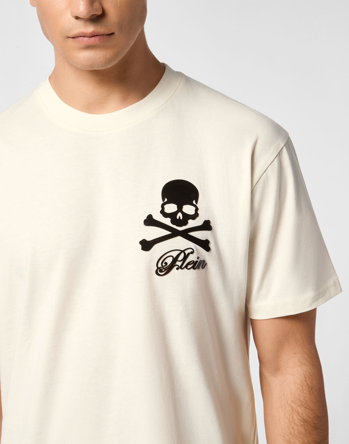 Printed Round Neck T-Shirt Skull & Bones