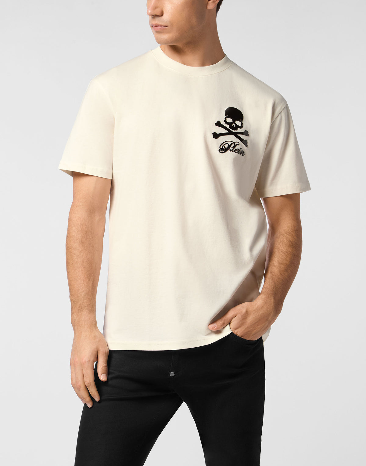 Printed Round Neck T-Shirt Skull & Bones