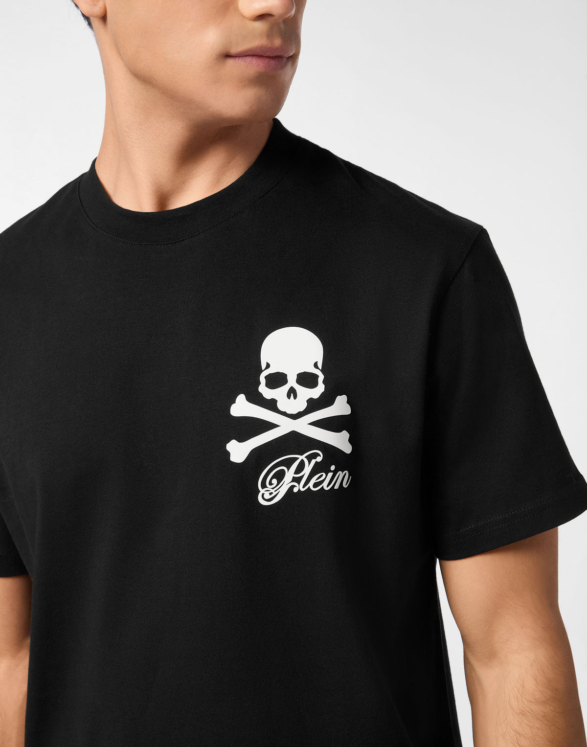 Printed Round Neck T-Shirt Skull & Bones