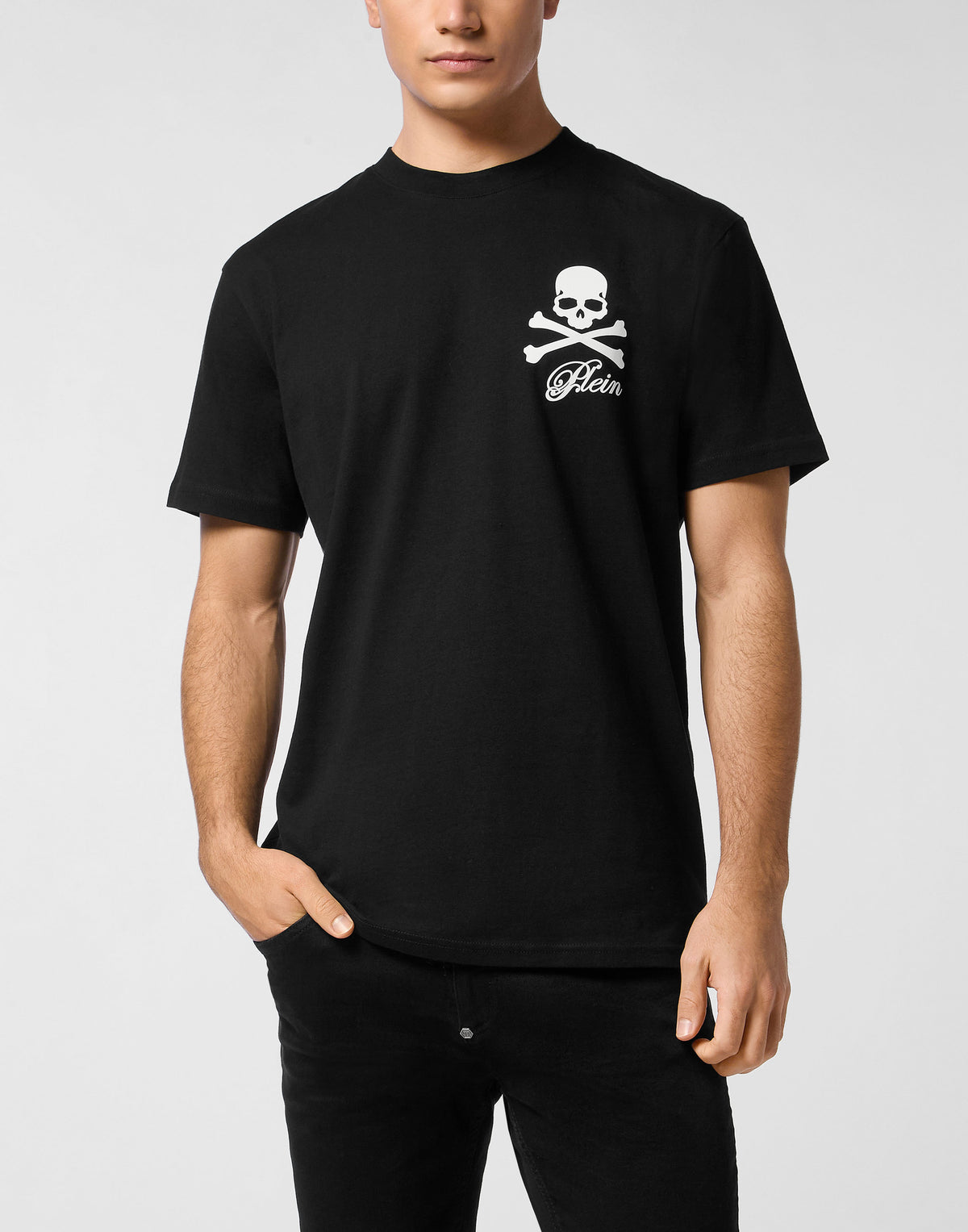 Printed Round Neck T-Shirt Skull & Bones