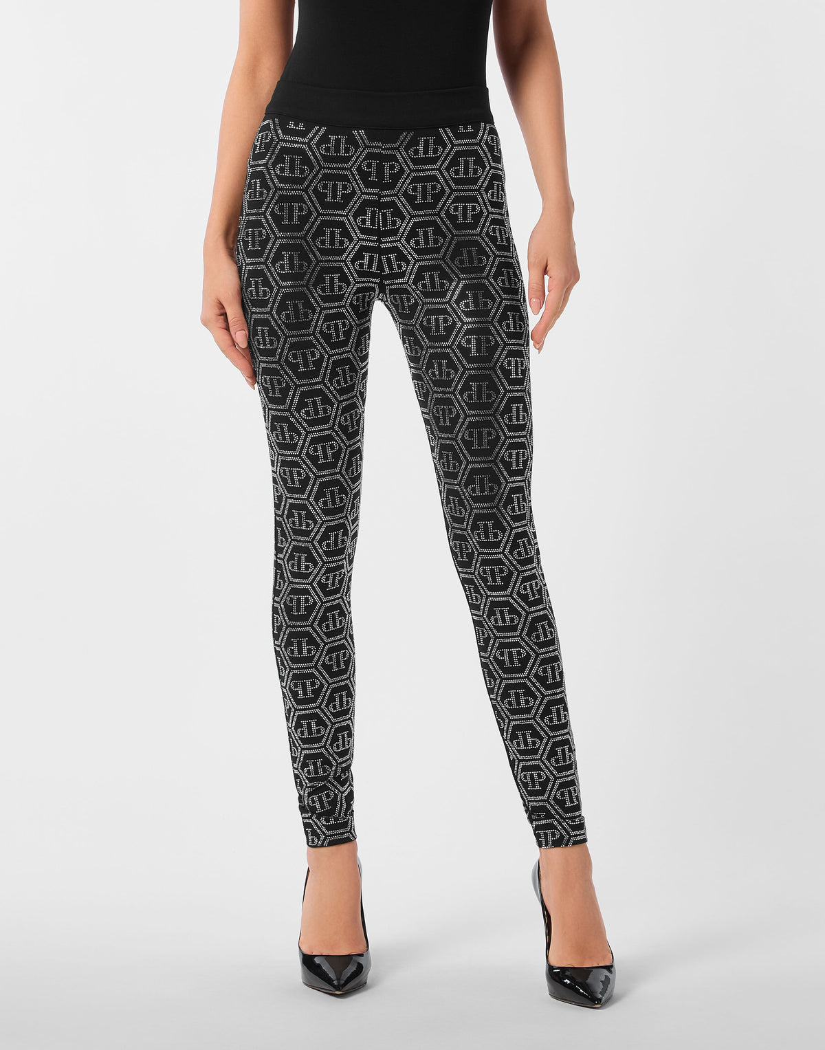 Leggings Monogram Strass