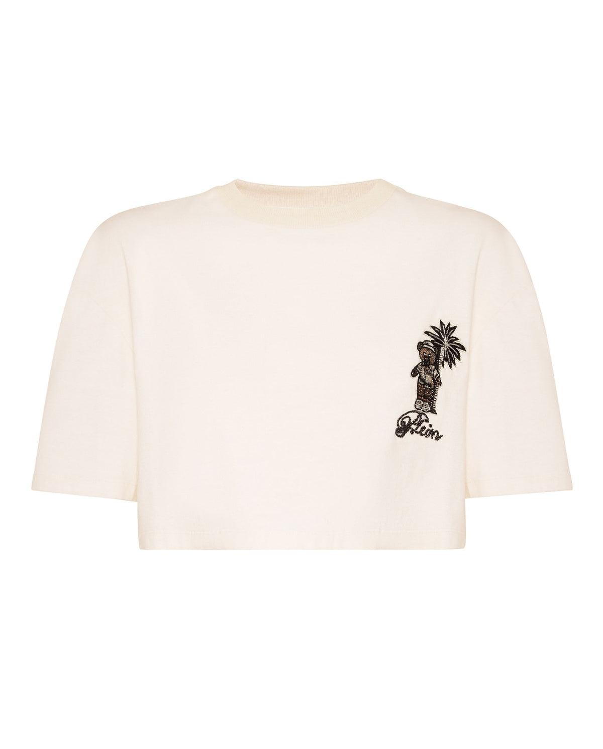 Cropped T-shirt Teddy Beach