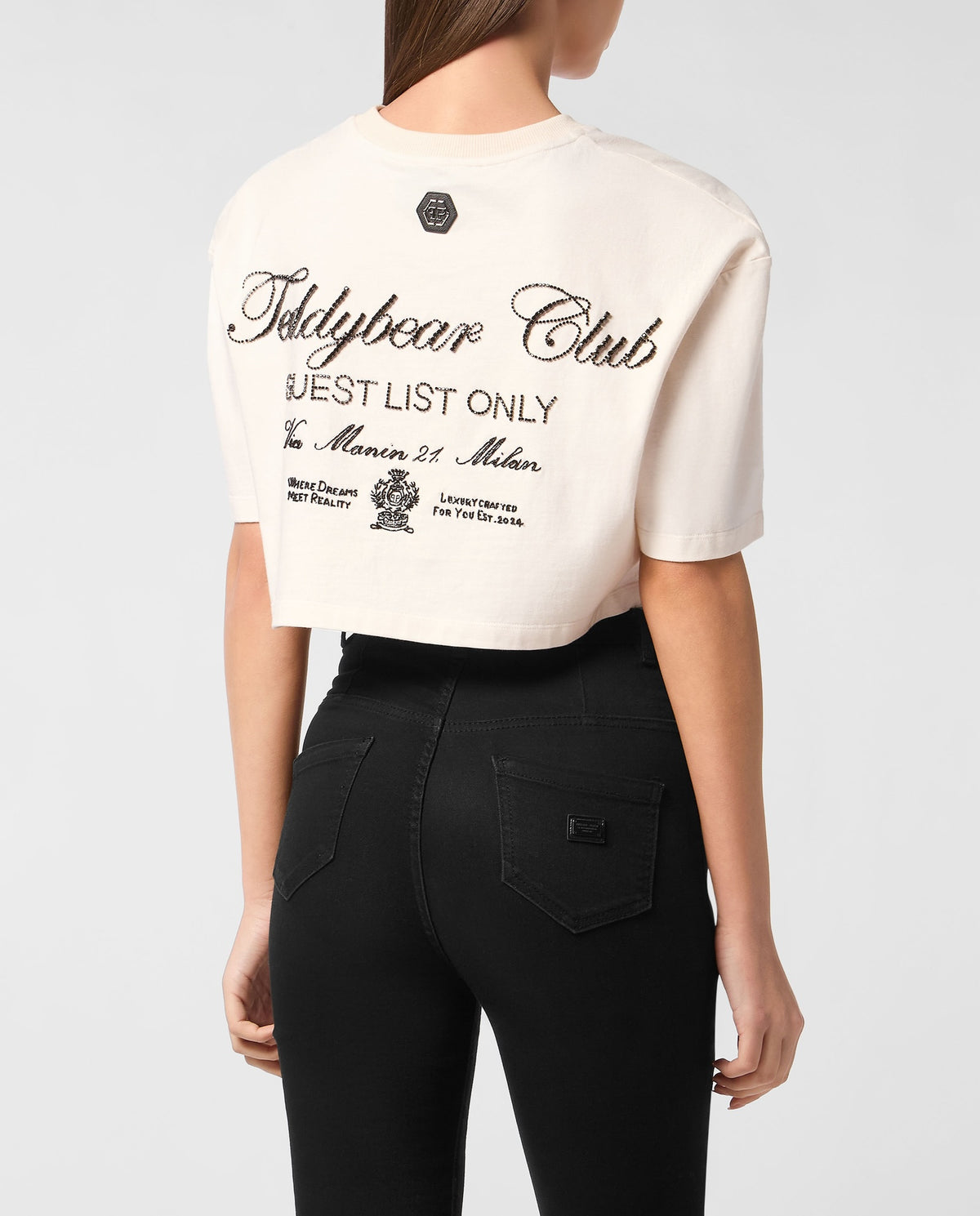 Cropped T-shirt Teddy Beach