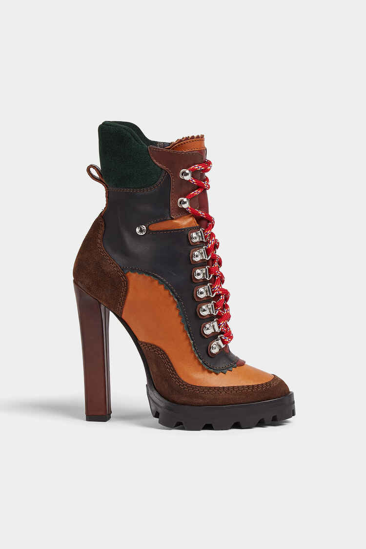 CANADIAN HIKING HEELED ANKLE BOOTS