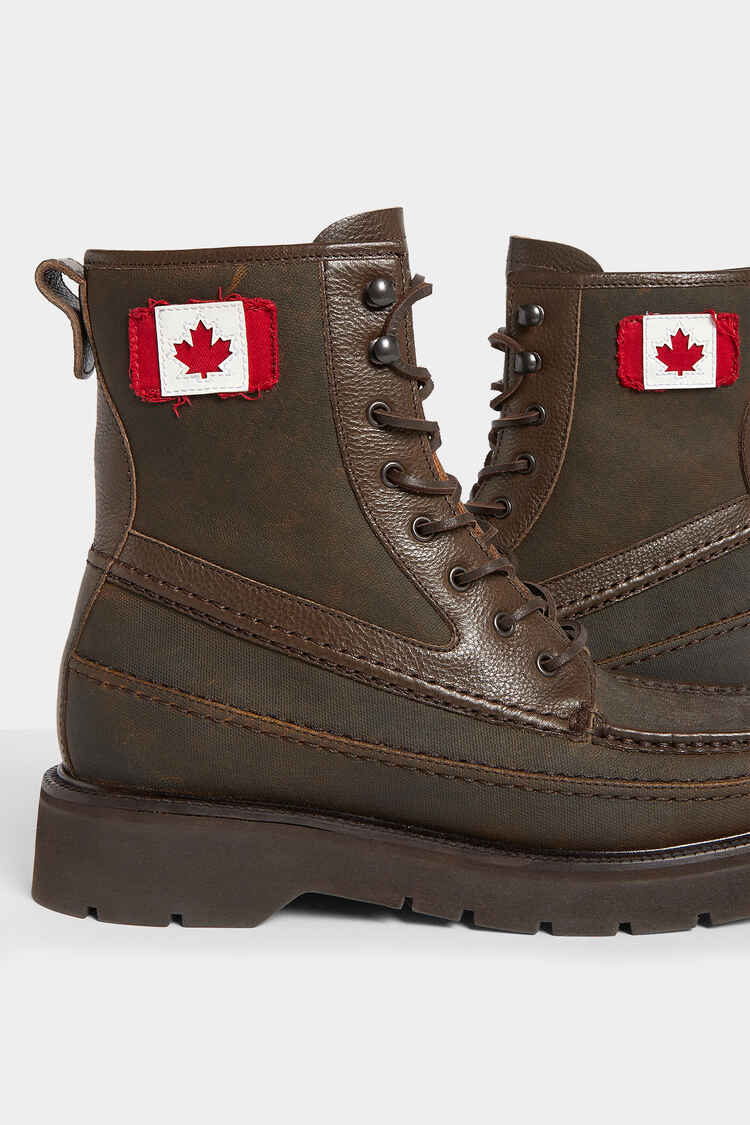 CANADIAN FLAG ANKLE BOOTS