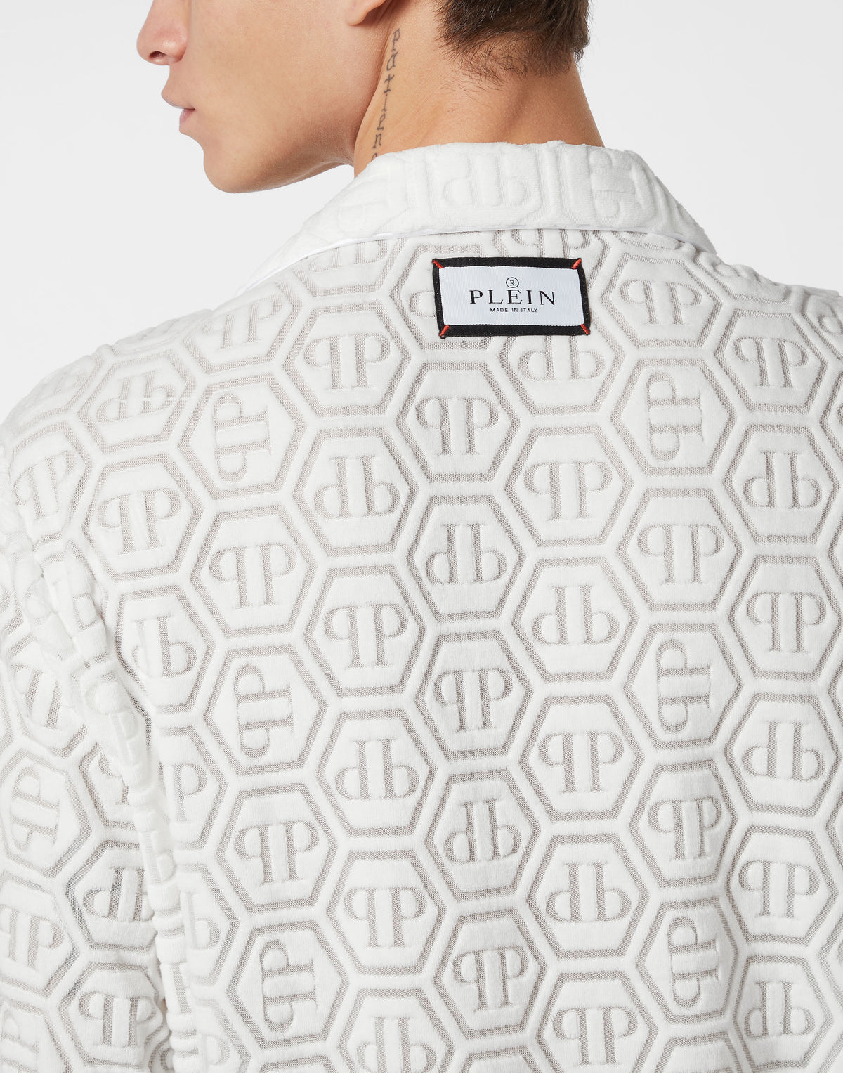 Shirt SS Bowling Fit Jacquard Monogram-YC Group|Luxury Fashion