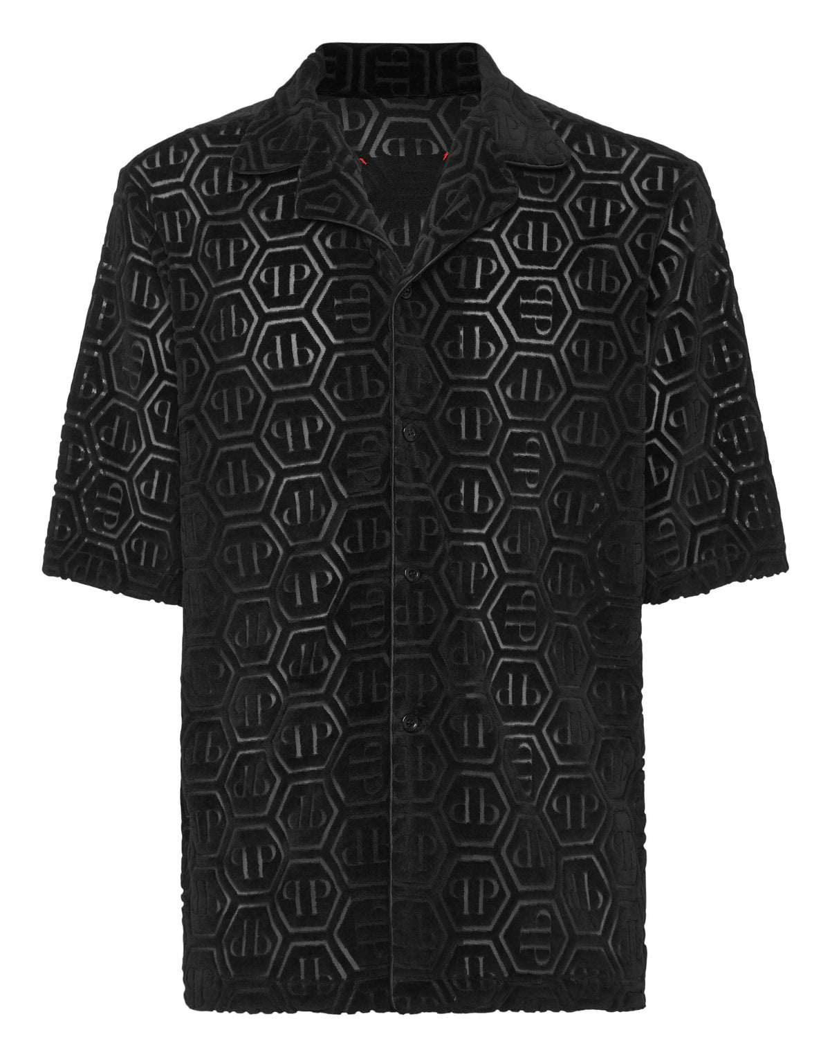 Shirt SS Bowling Fit Jacquard Monogram-YC Group|Luxury Fashion