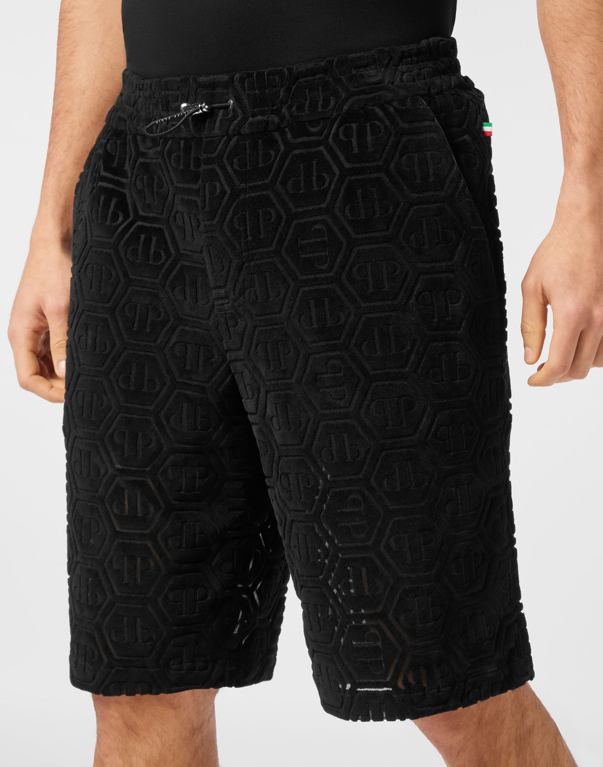Short Trousers Cool Kid Fit Jacquard-YC Group|Luxury Fashion