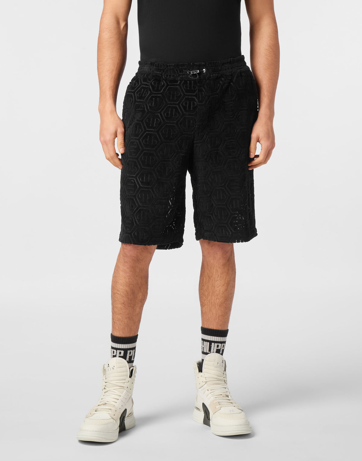 Short Trousers Cool Kid Fit Jacquard-YC Group|Luxury Fashion