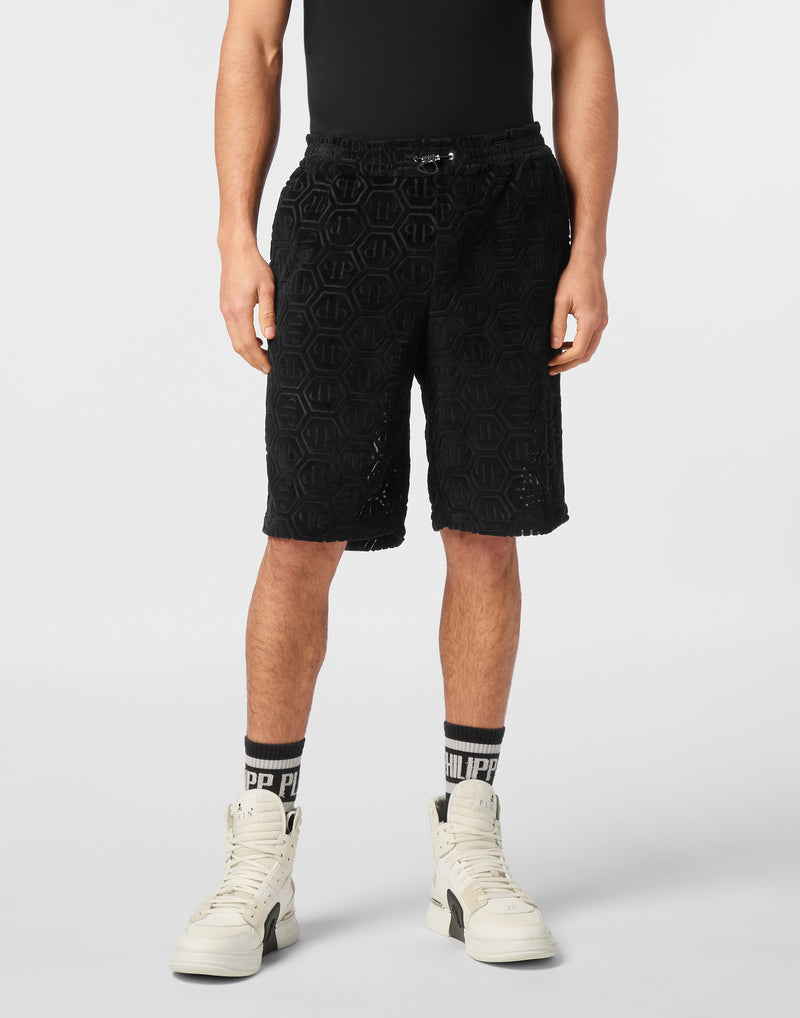 Short Trousers Cool Kid Fit Jacquard-YC Group|Luxury Fashion