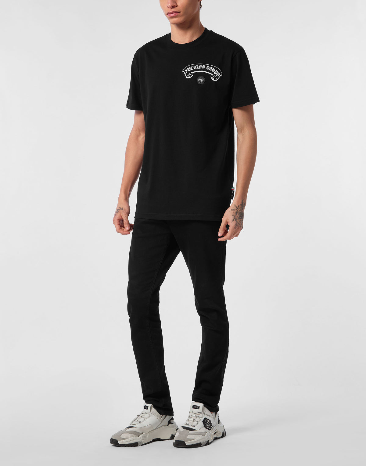 T-shirt Round Neck SS Gothic Plein-YC Group|Luxury Fashion