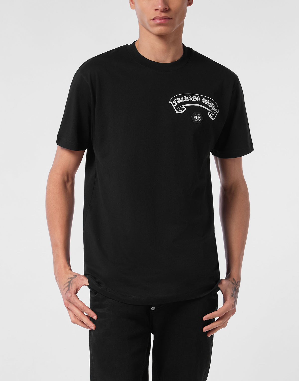 T-shirt Round Neck SS Gothic Plein-YC Group|Luxury Fashion