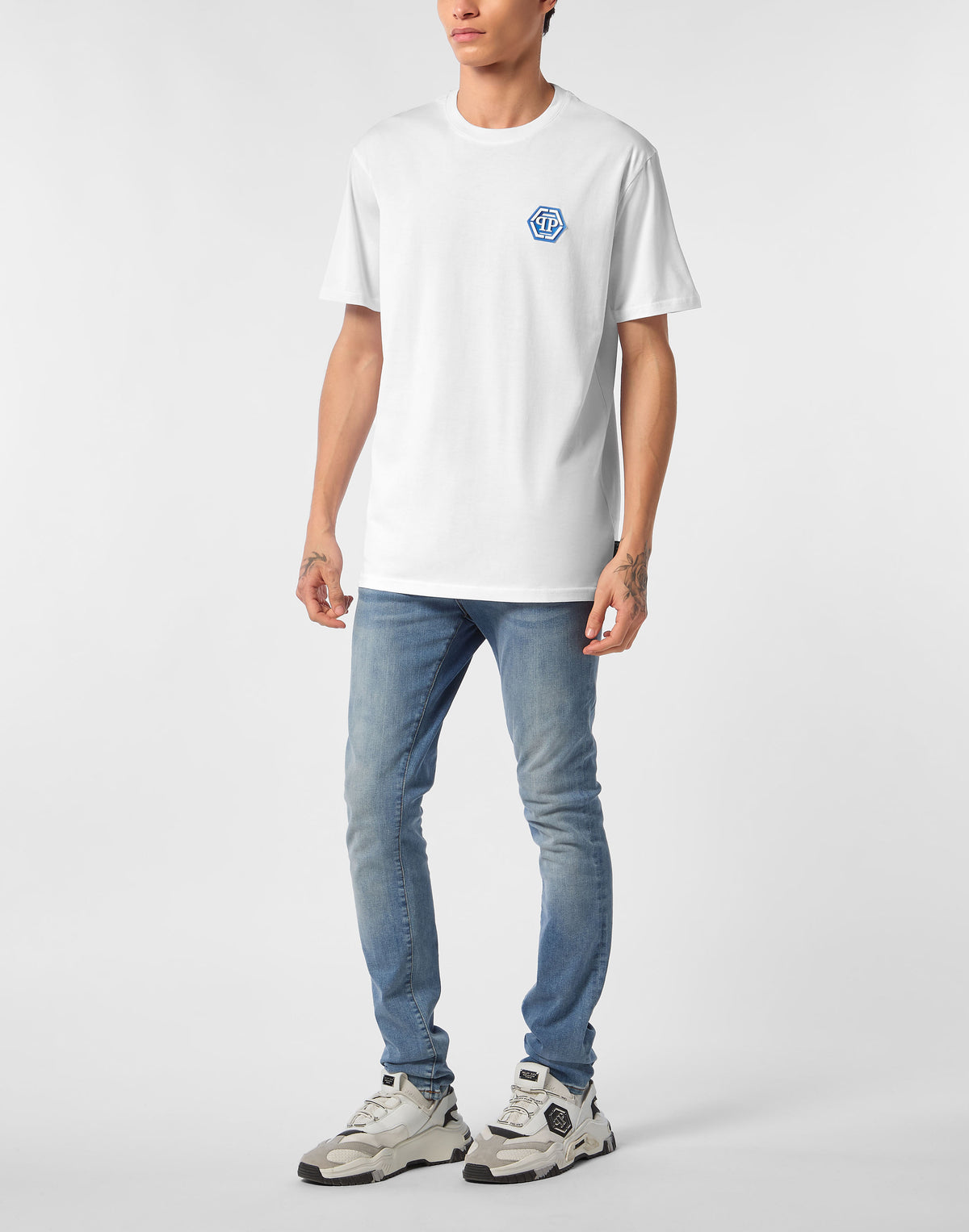 Jersey T-shirt Round Neck SS Iconic Plein-YC Group|Luxury Fashion