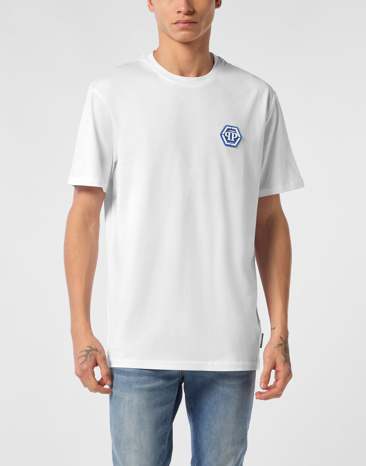 Jersey T-shirt Round Neck SS Iconic Plein-YC Group|Luxury Fashion
