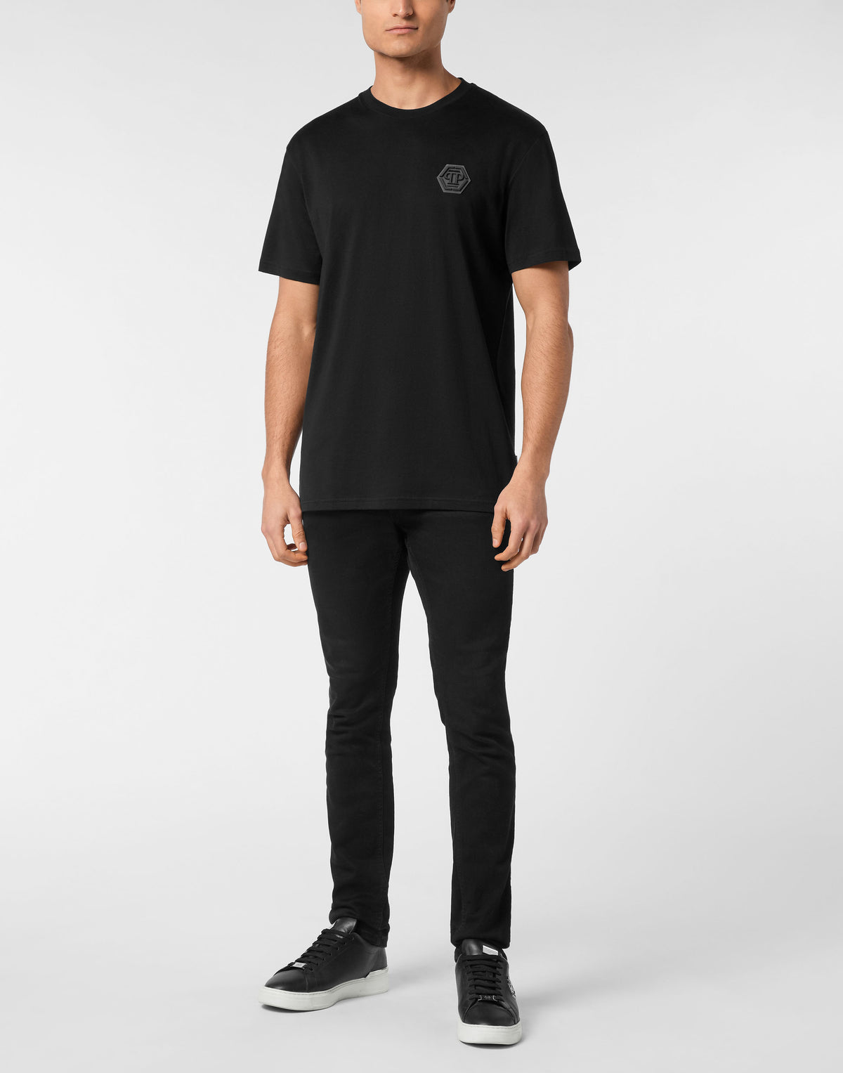 Jersey T-shirt Round Neck SS Iconic Plein-YC Group|Luxury Fashion