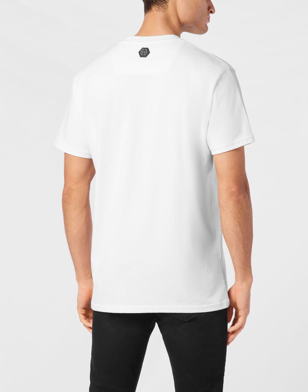 T-shirt Round Neck SS Plein Coursive-YC Group|Luxury Fashion