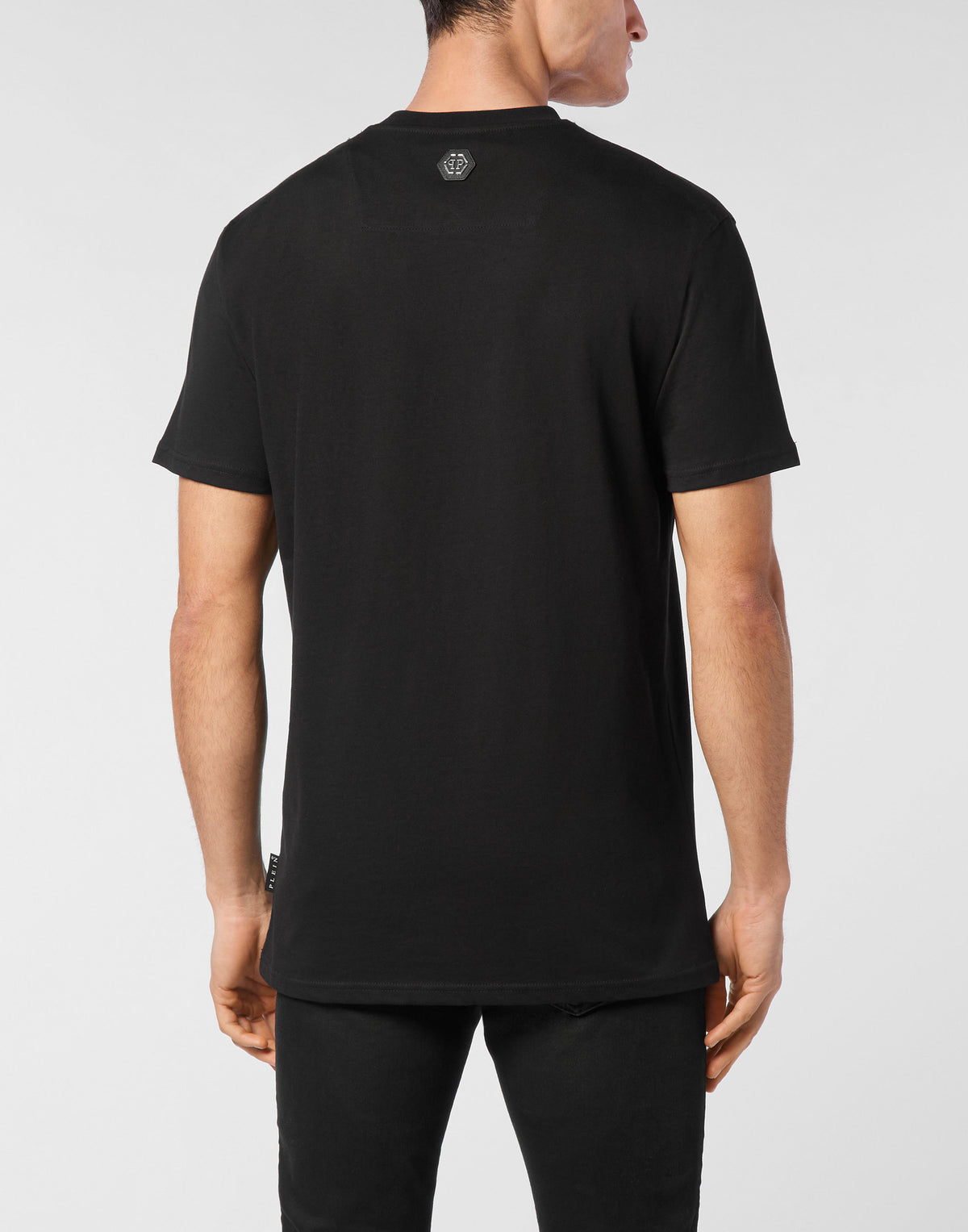 T-shirt Round Neck SS Plein Coursive-YC Group|Luxury Fashion