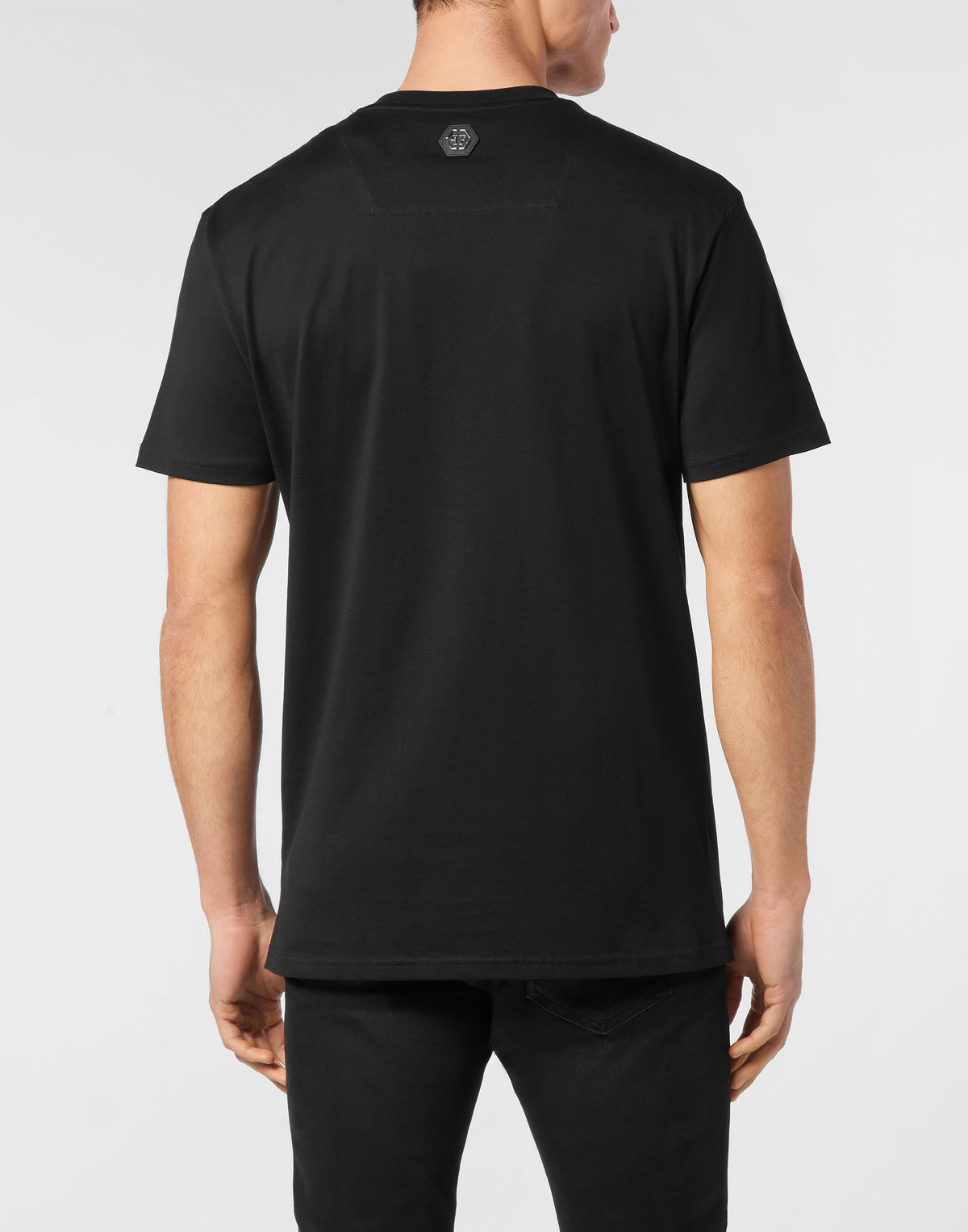 T-shirt Round Neck SS Skull Coursive-YC Group|Luxury Fashion