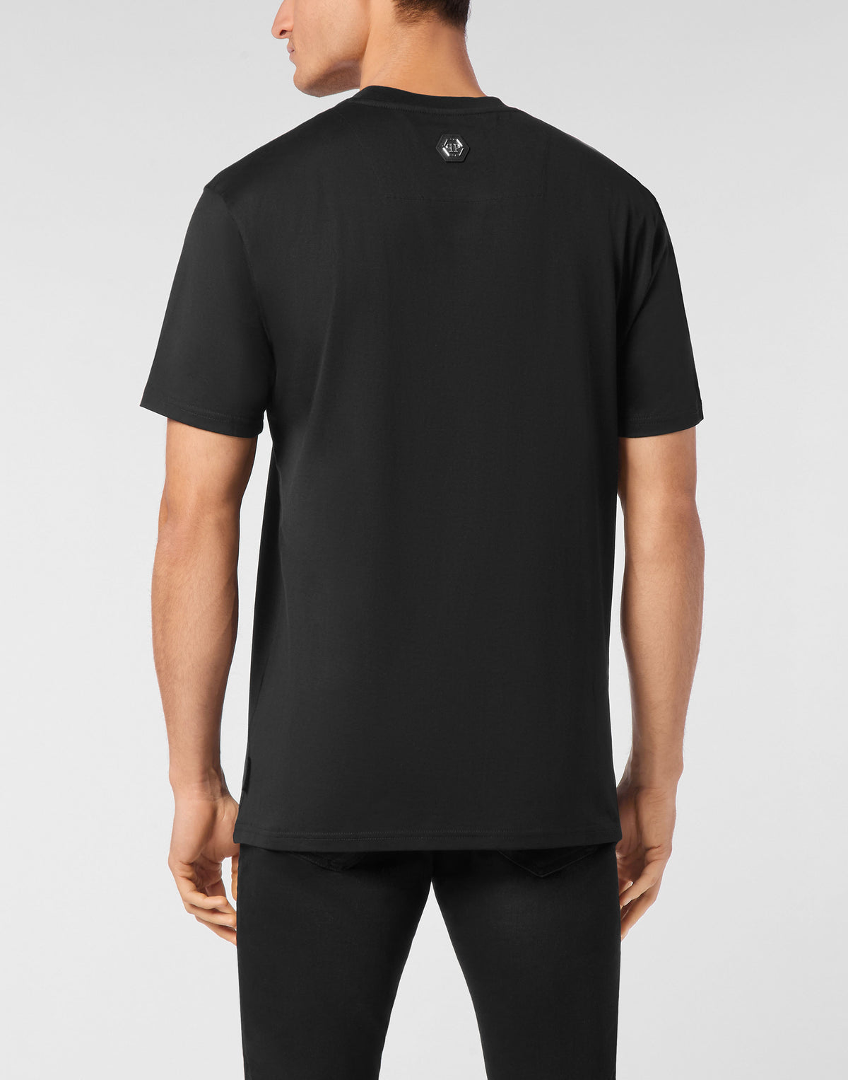 T-shirt Round Neck SS Border Check-YC Group|Luxury Fashion