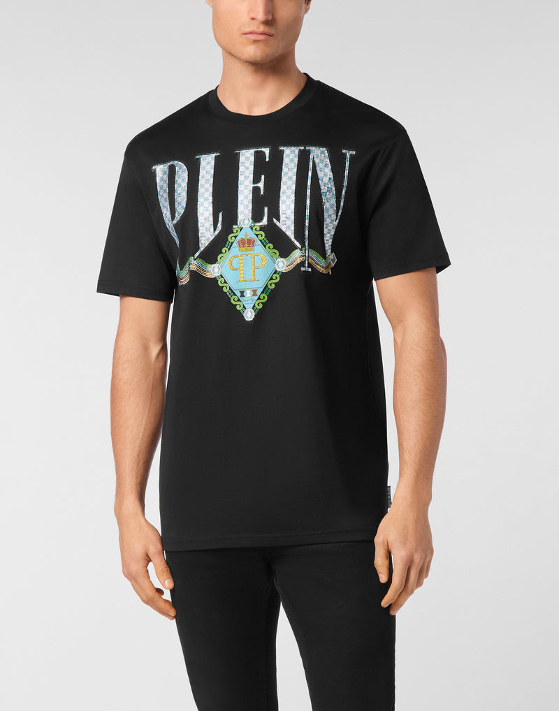 T-shirt Round Neck SS Border Check-YC Group|Luxury Fashion