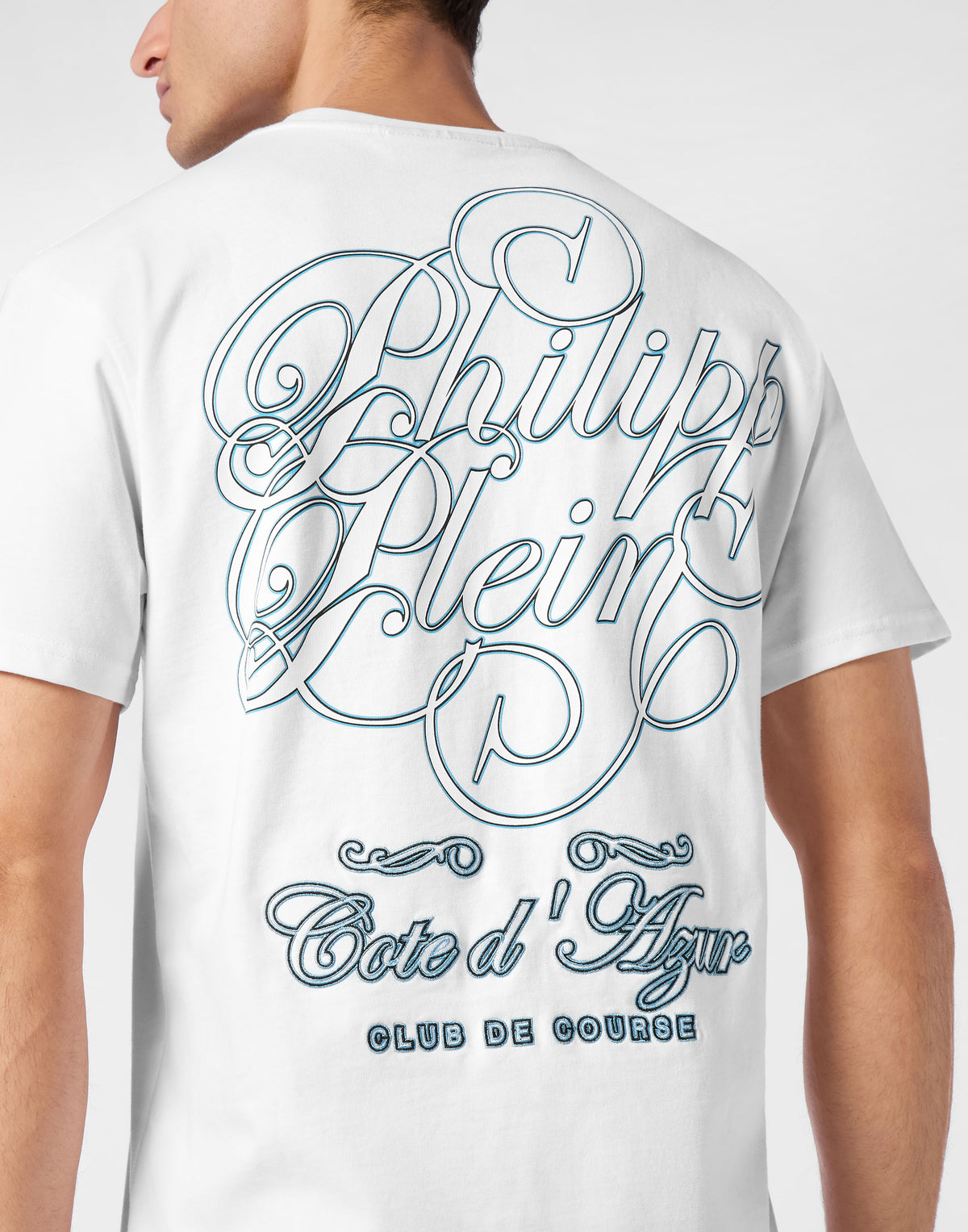 T-shirt Round Neck Plein Coursive Stones-YC Group|Luxury Fashion