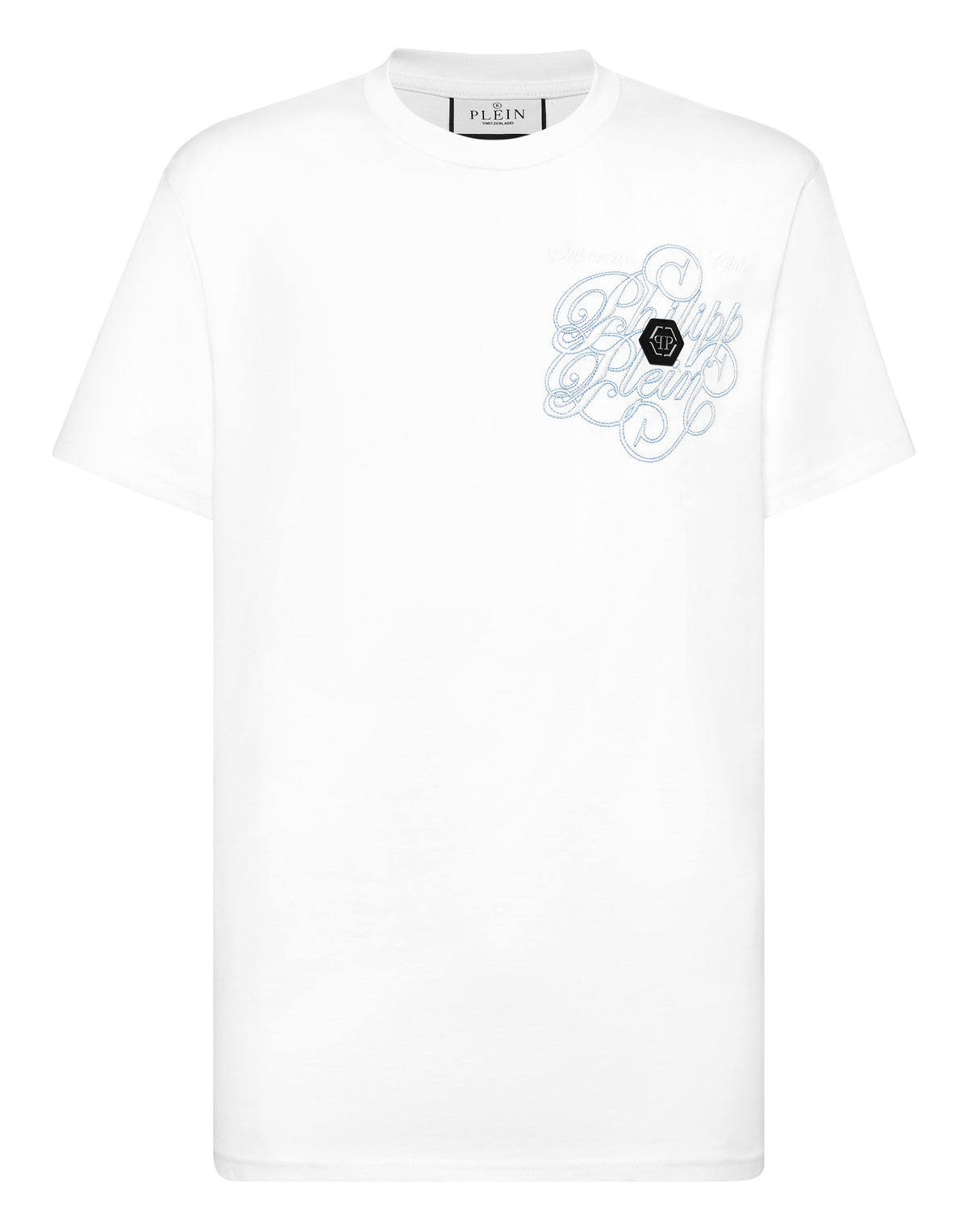 T-shirt Round Neck Plein Coursive Stones-YC Group|Luxury Fashion