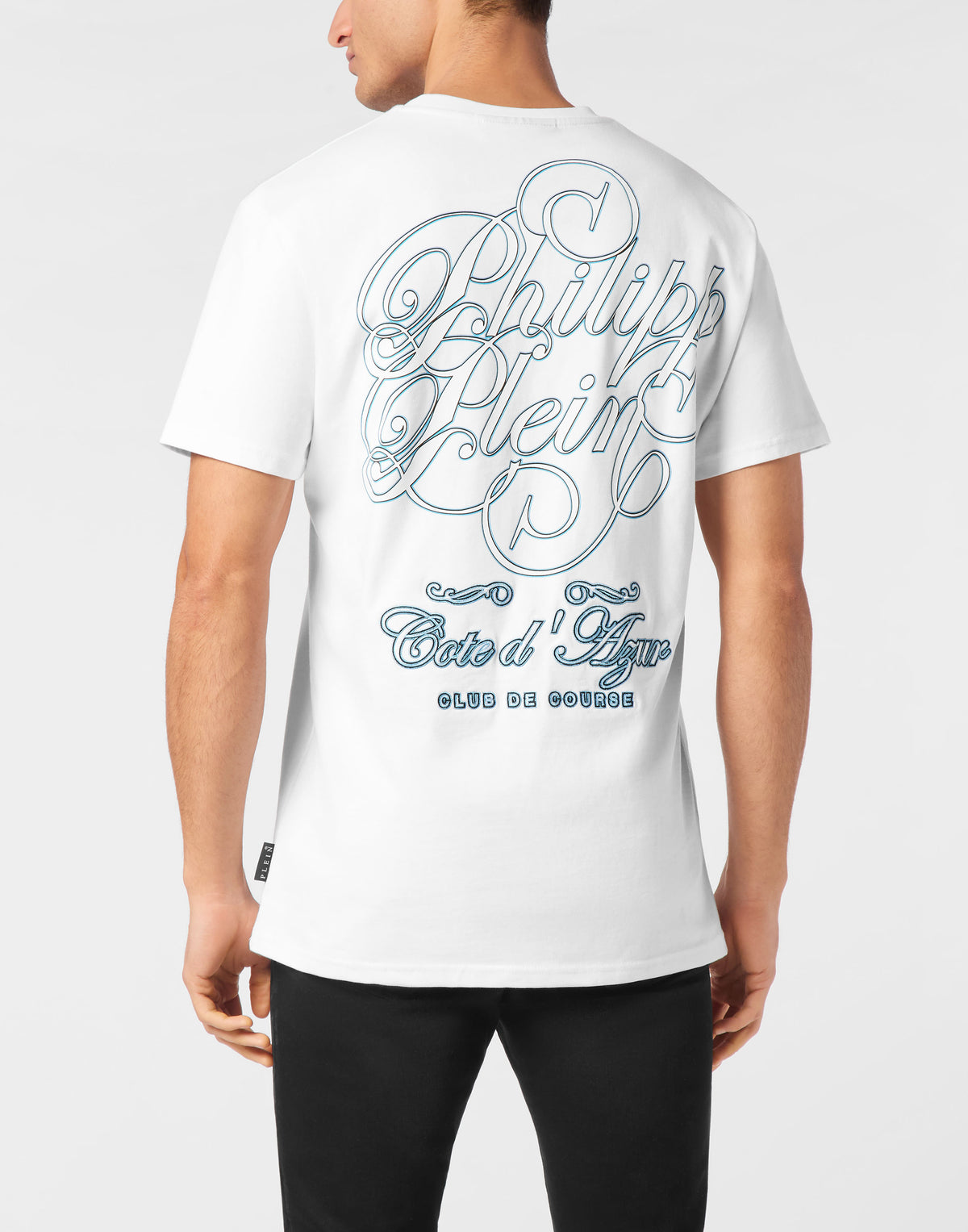 T-shirt Round Neck Plein Coursive Stones-YC Group|Luxury Fashion