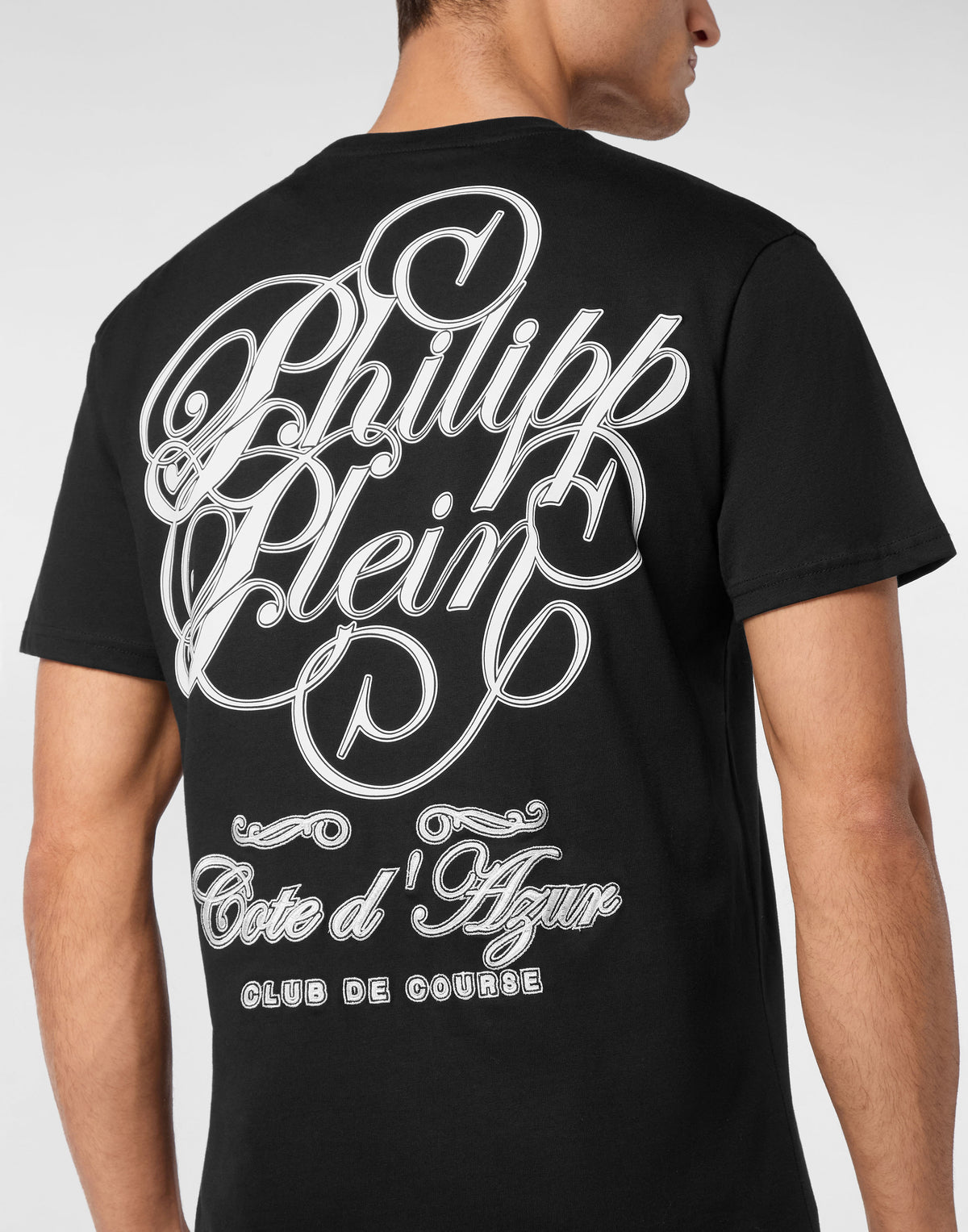 T-shirt Round Neck Plein Coursive Stones-YC Group|Luxury Fashion