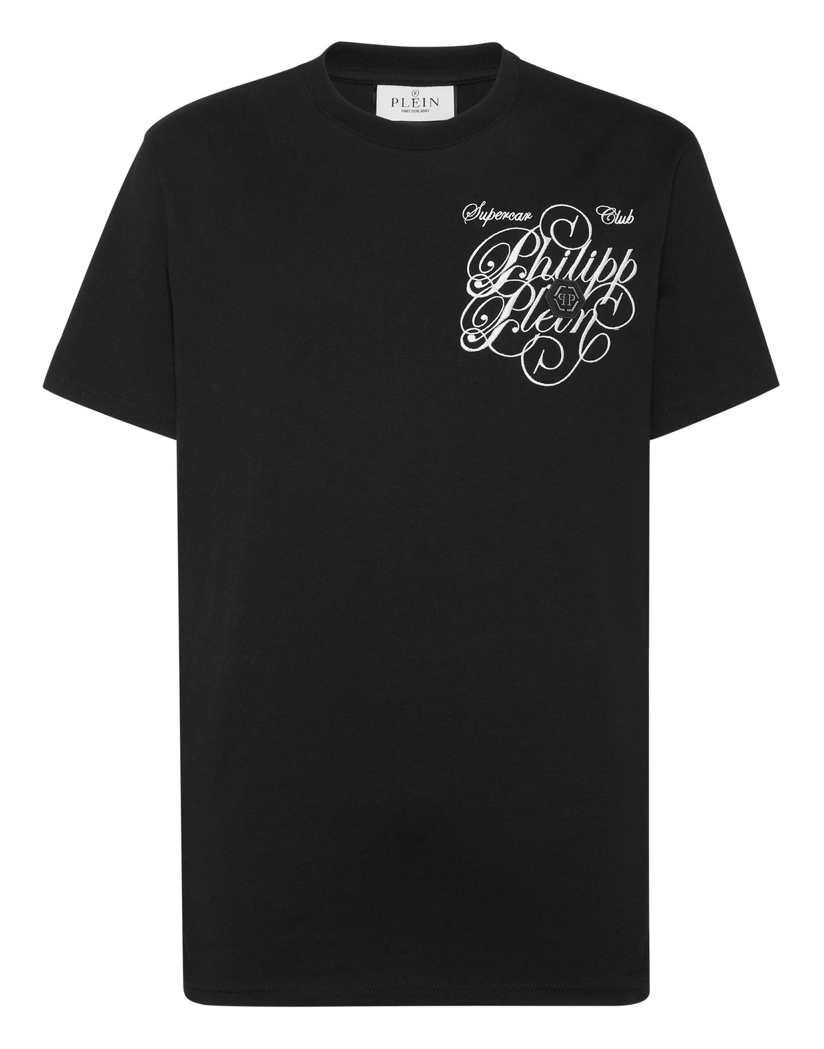 T-shirt Round Neck Plein Coursive Stones-YC Group|Luxury Fashion