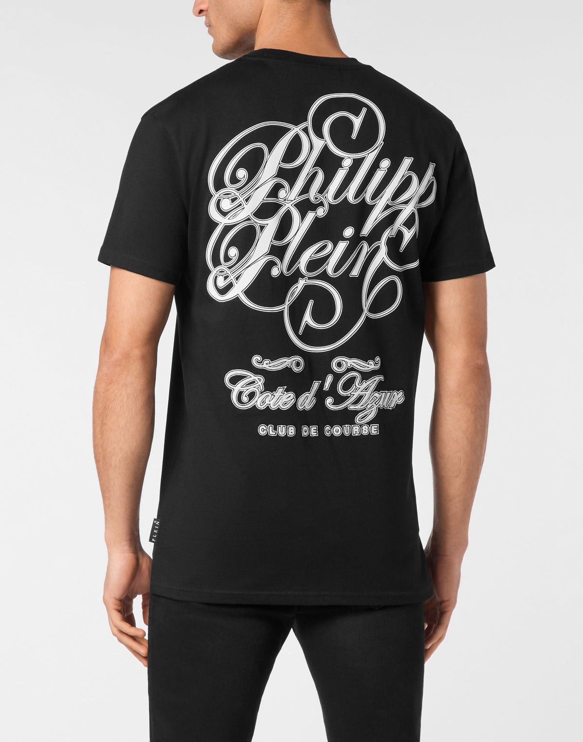 T-shirt Round Neck Plein Coursive Stones-YC Group|Luxury Fashion