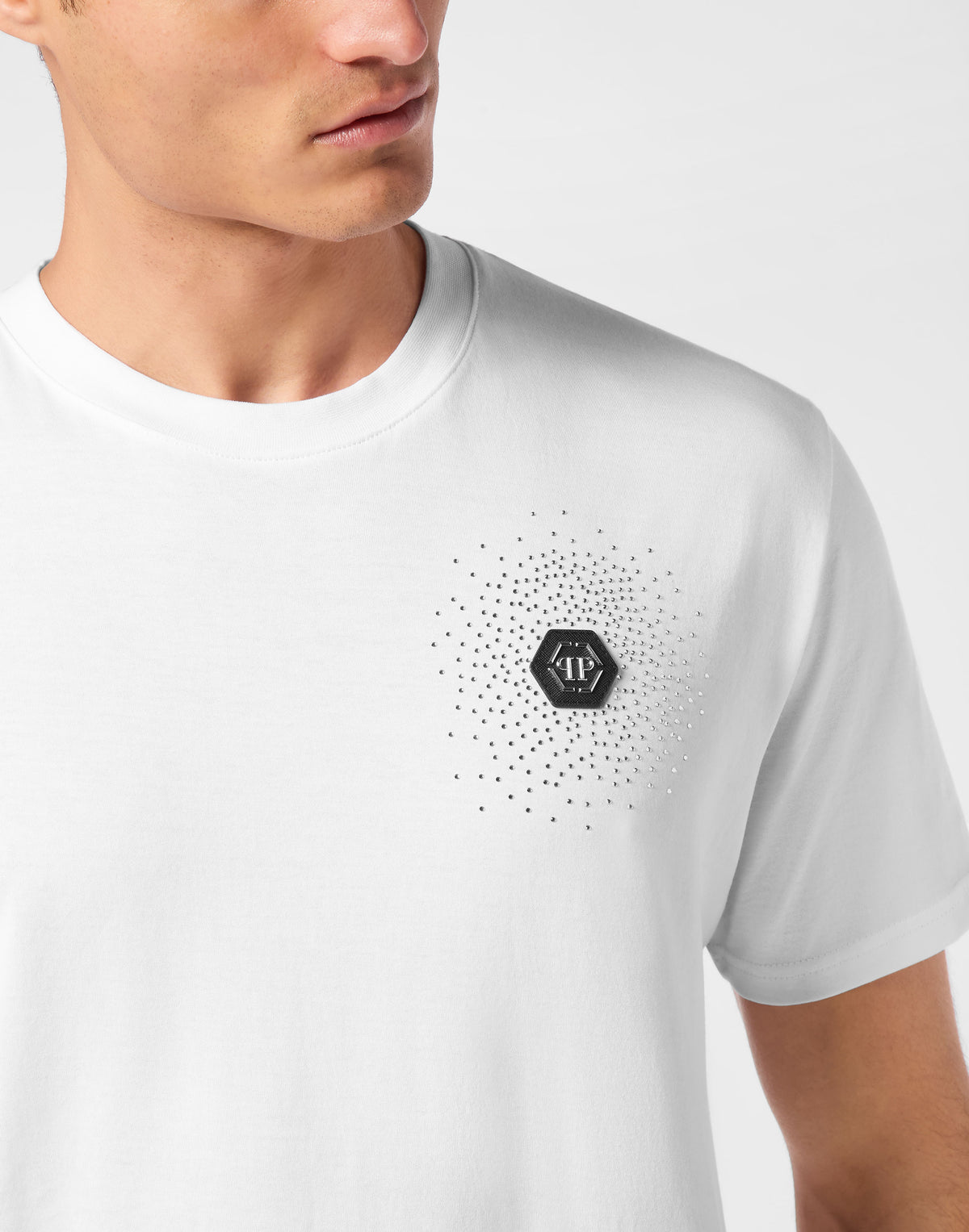 T-shirt Round Neck SS Bling Strass-YC Group|Luxury Fashion