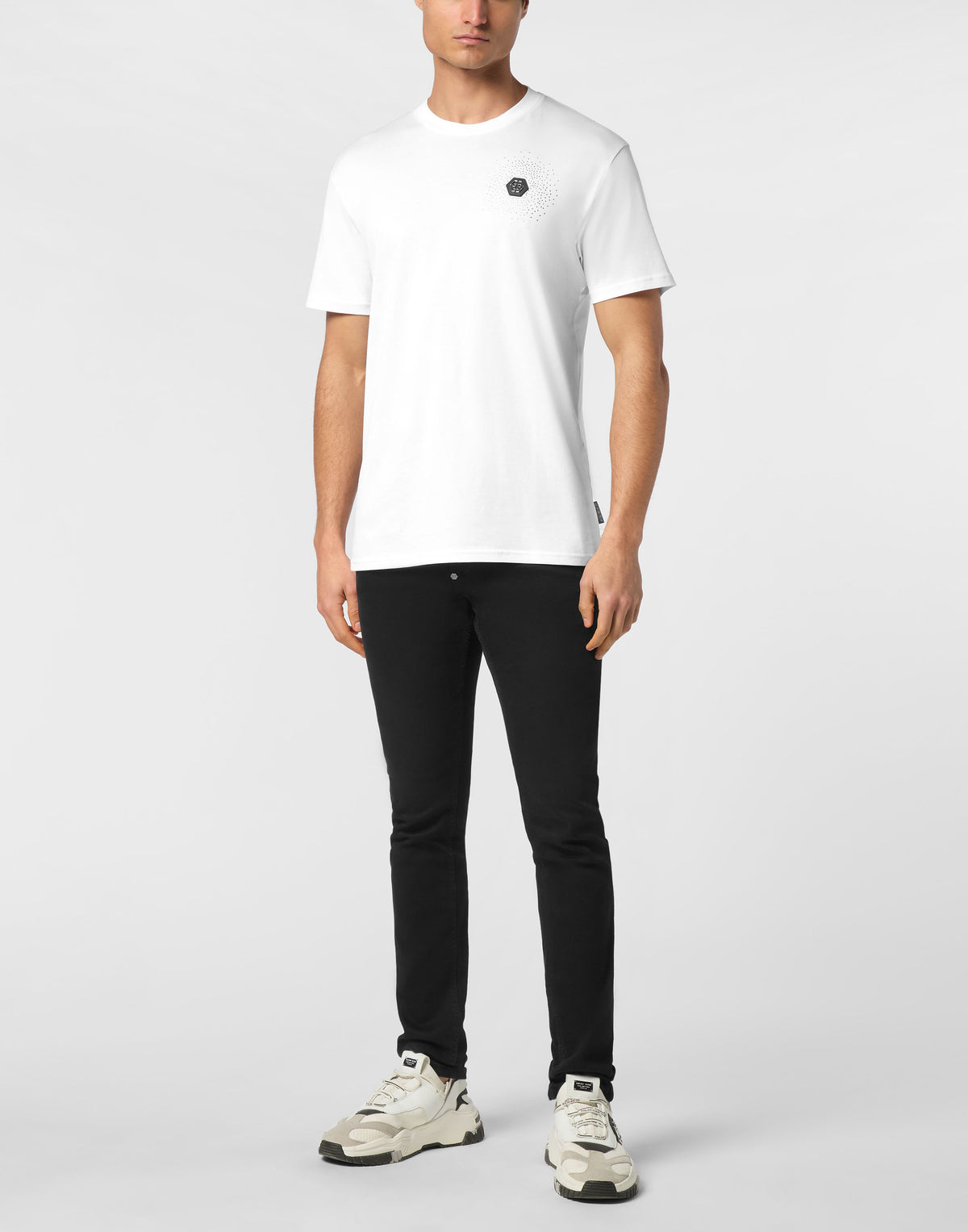 T-shirt Round Neck SS Bling Strass-YC Group|Luxury Fashion