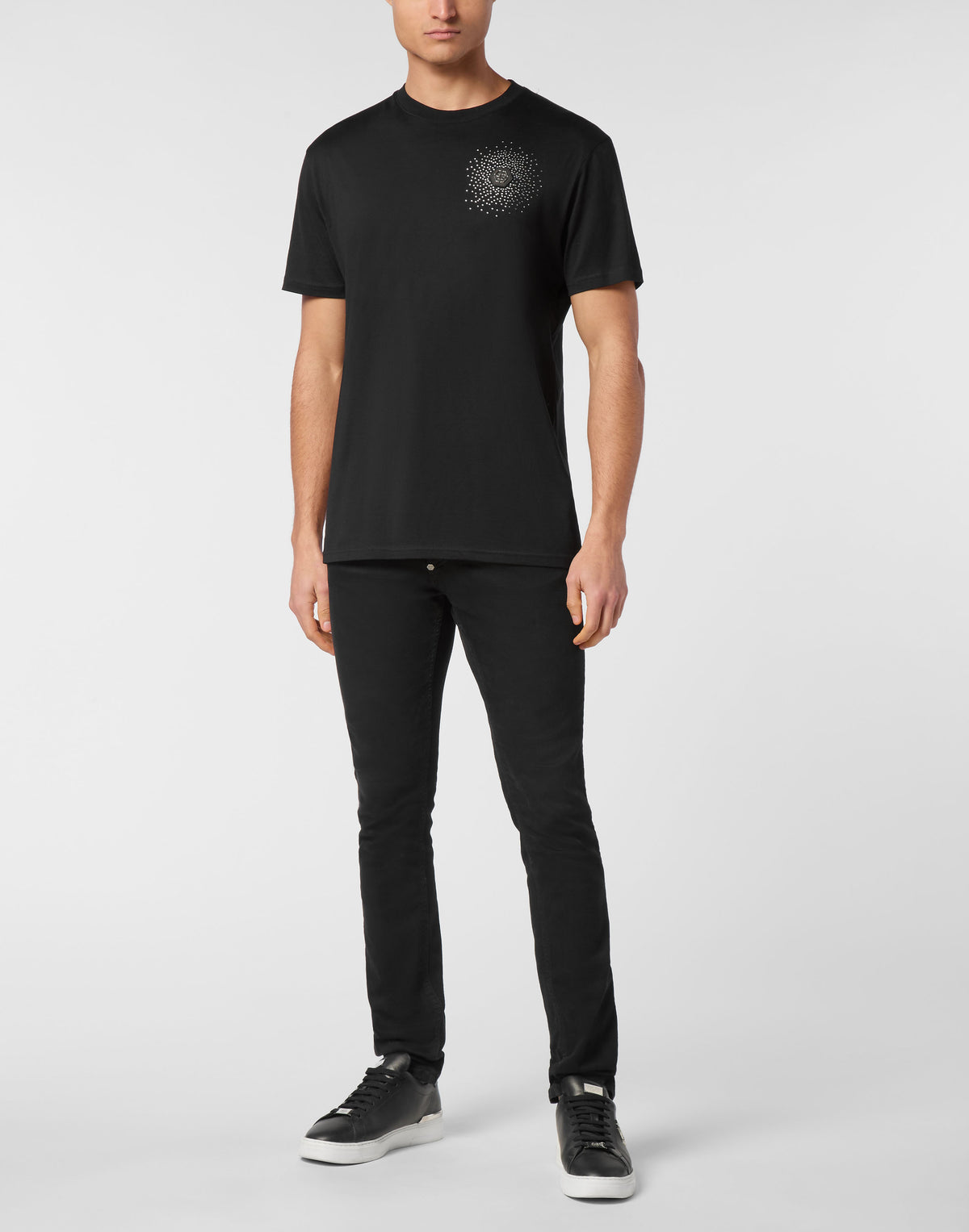 T-shirt Round Neck SS Bling Strass-YC Group|Luxury Fashion