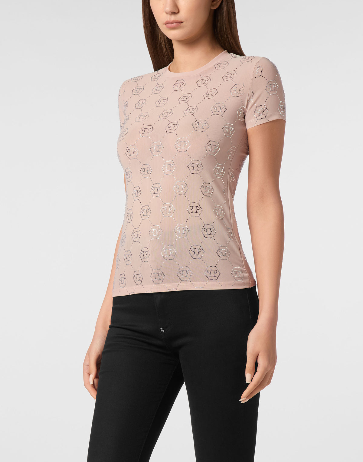 T-Shirt Sexy Pure Monogram Strass-YC Group|Luxury Fashion