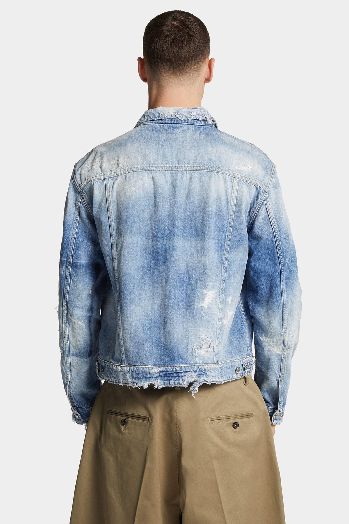 Light Ripped Wash '70s Jean Jacket