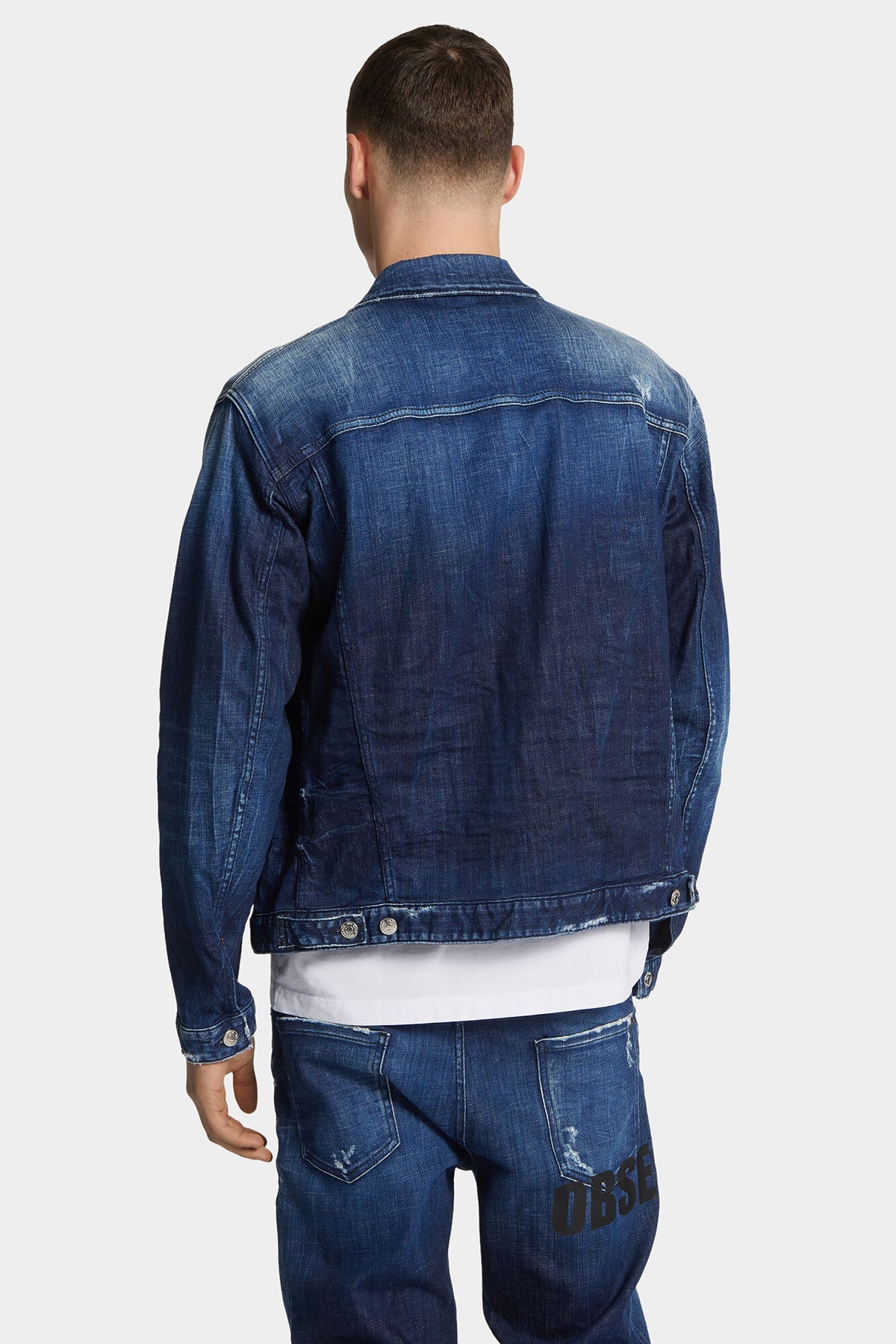 D2 Obsessed Dark Blue Denim Jacket