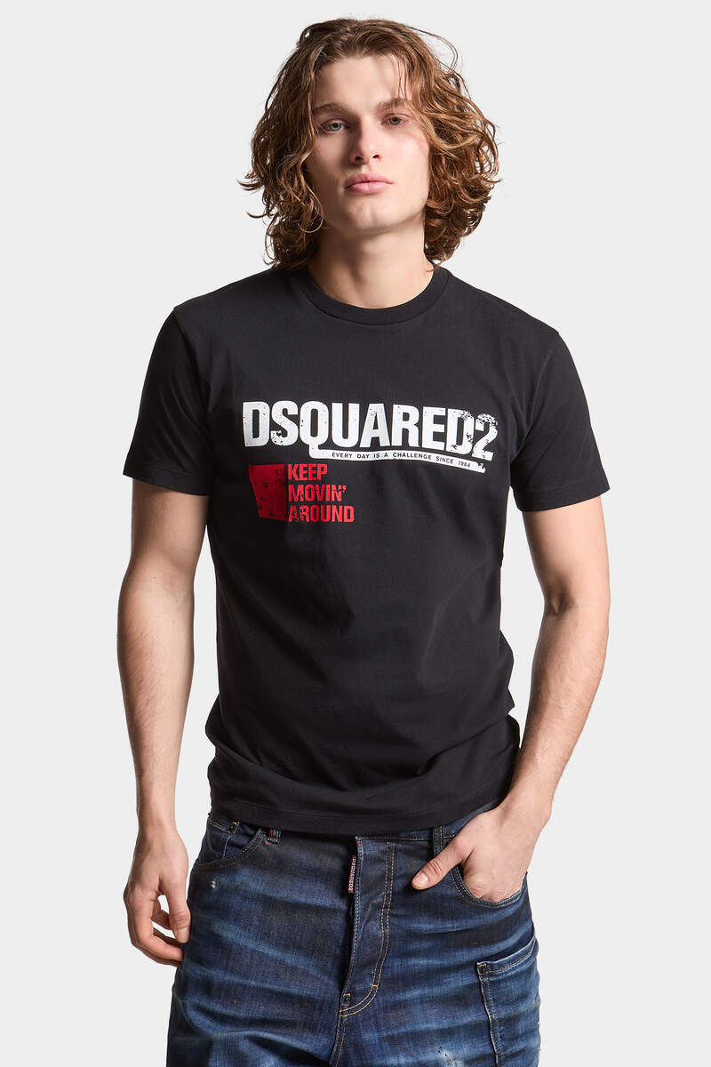 DSQUARED2 KEEP MOVING AROUND COOL FIT T-SHIRT