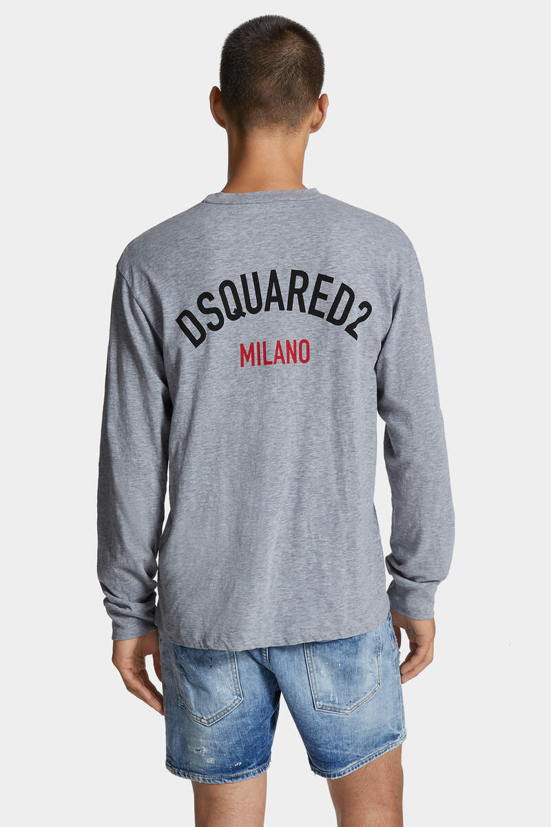 WASH LOOSE FIT D2 MILANO LONG SLEEVE T-SHIRT