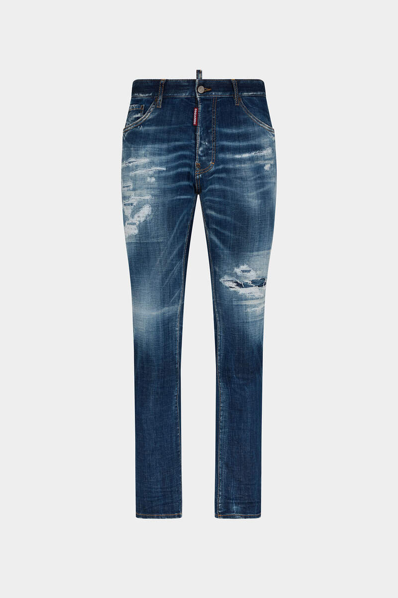 DARK RIPPED CAST WASH COOL GUY JEANS