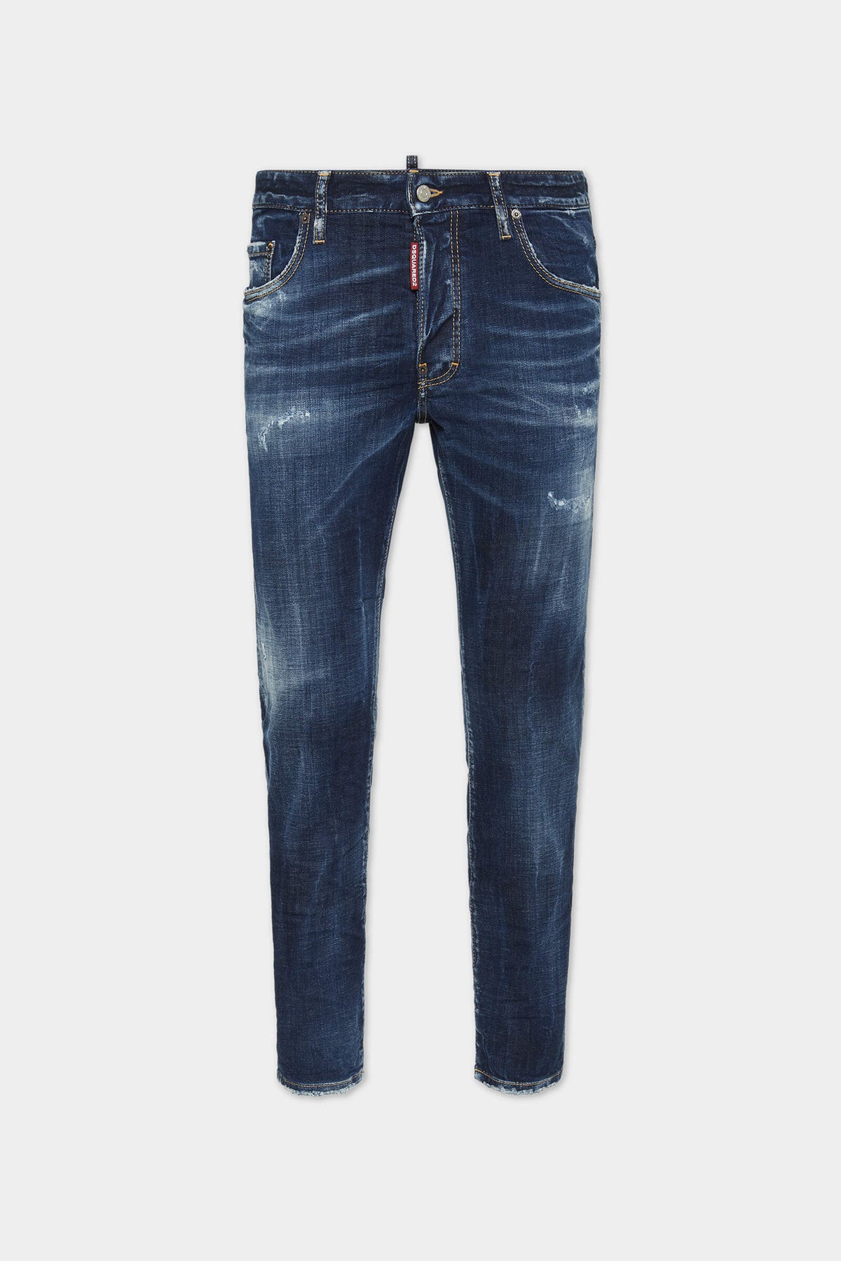 Dark Blue Wash Skater Jeans