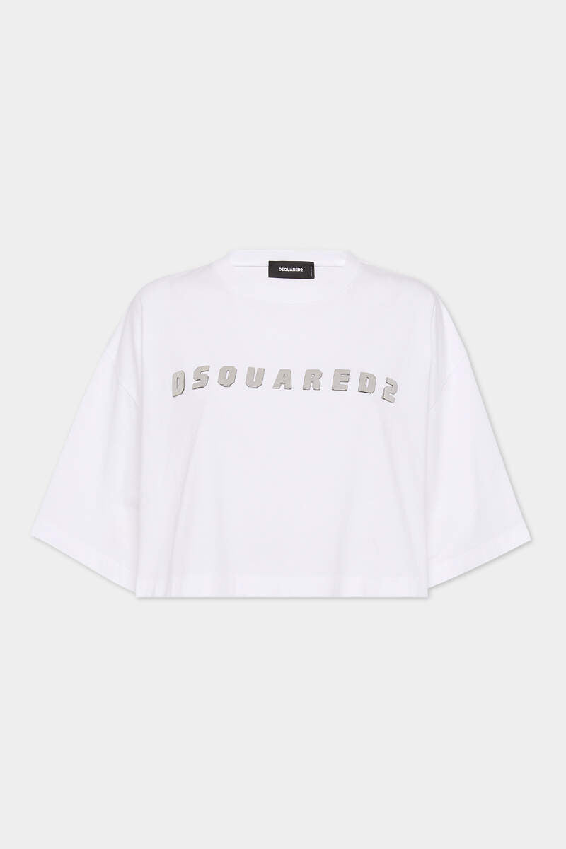 DSQUARED2 CROPPED OVERSIZE FIT T-SHIRT